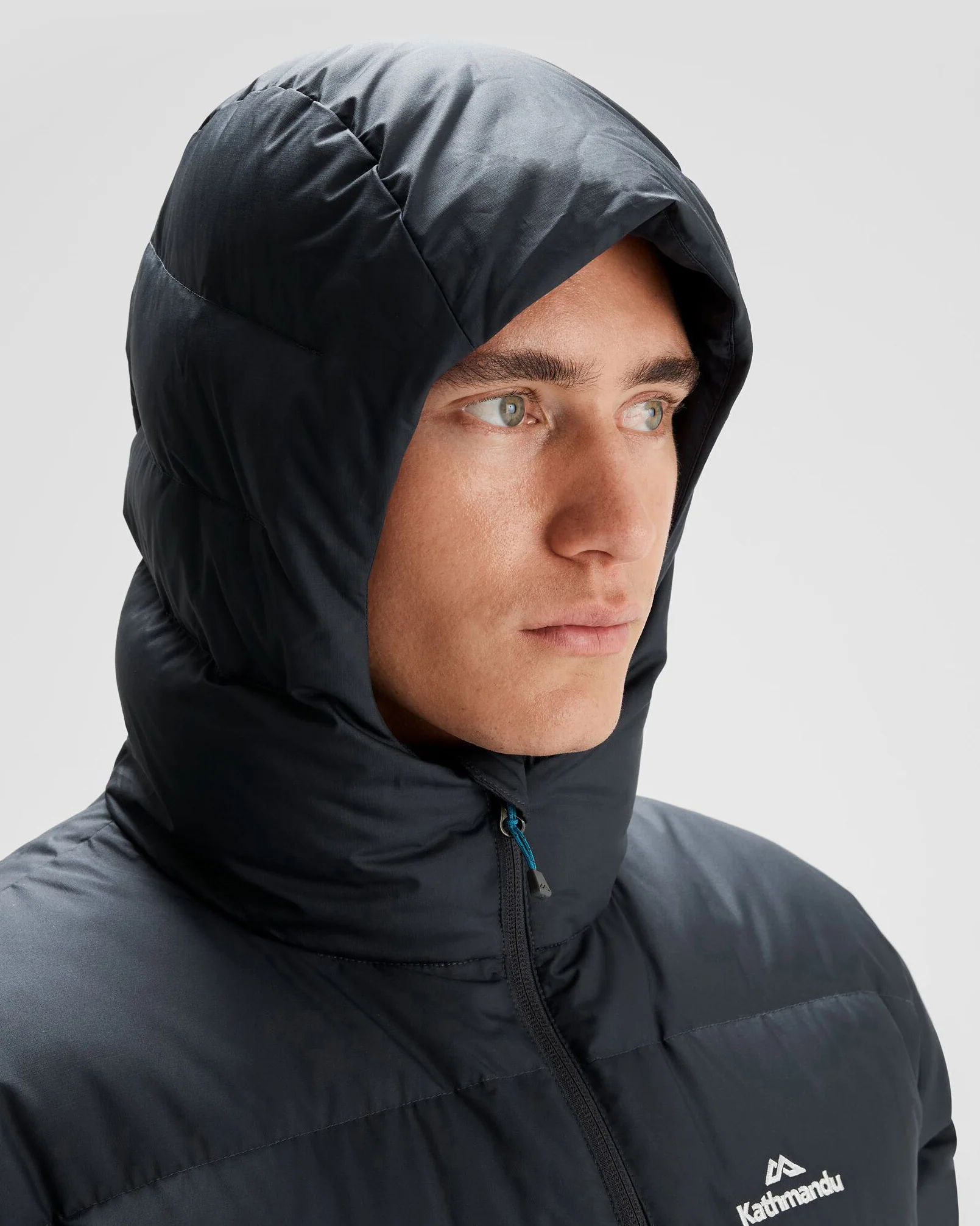 Men's Epiq Hooded Down Jacket - Eddy/Meteor - Image 5