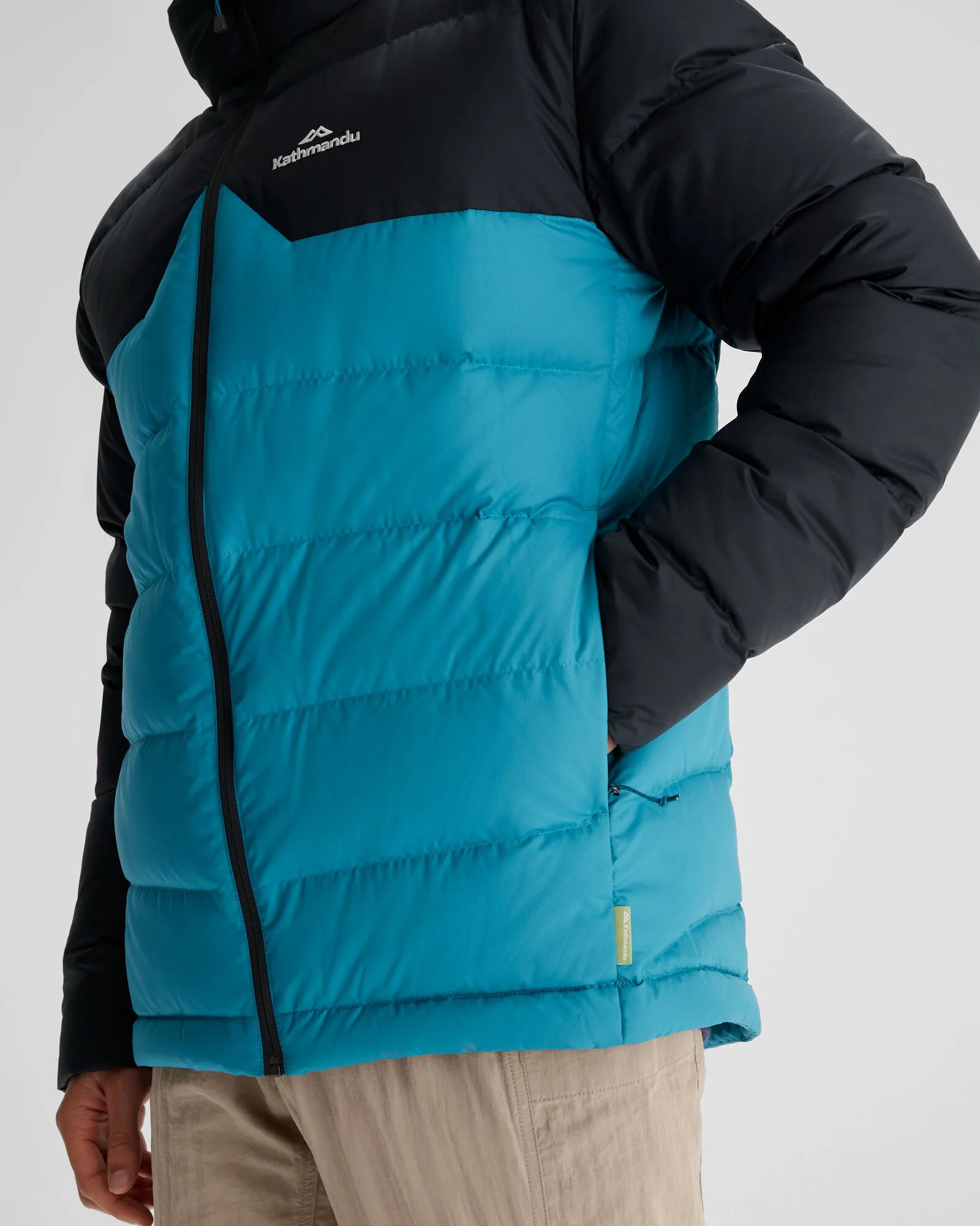 Men's Epiq Hooded Down Jacket - Eddy/Meteor - Image 7