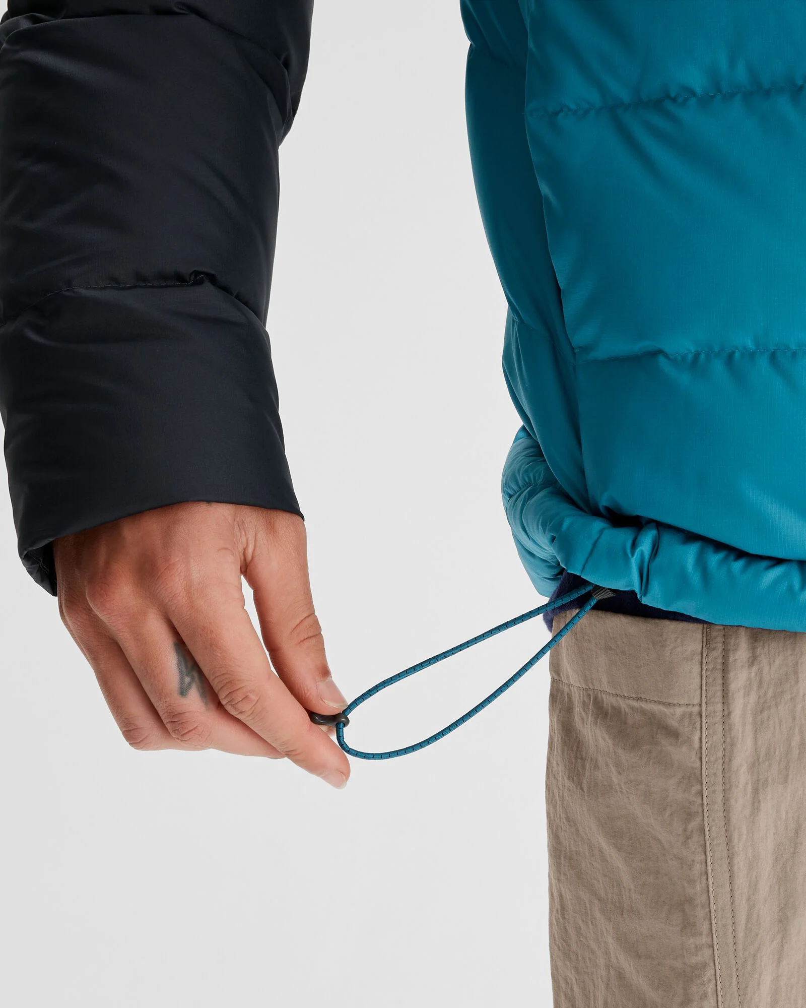 Men's Epiq Hooded Down Jacket - Eddy/Meteor - Image 8