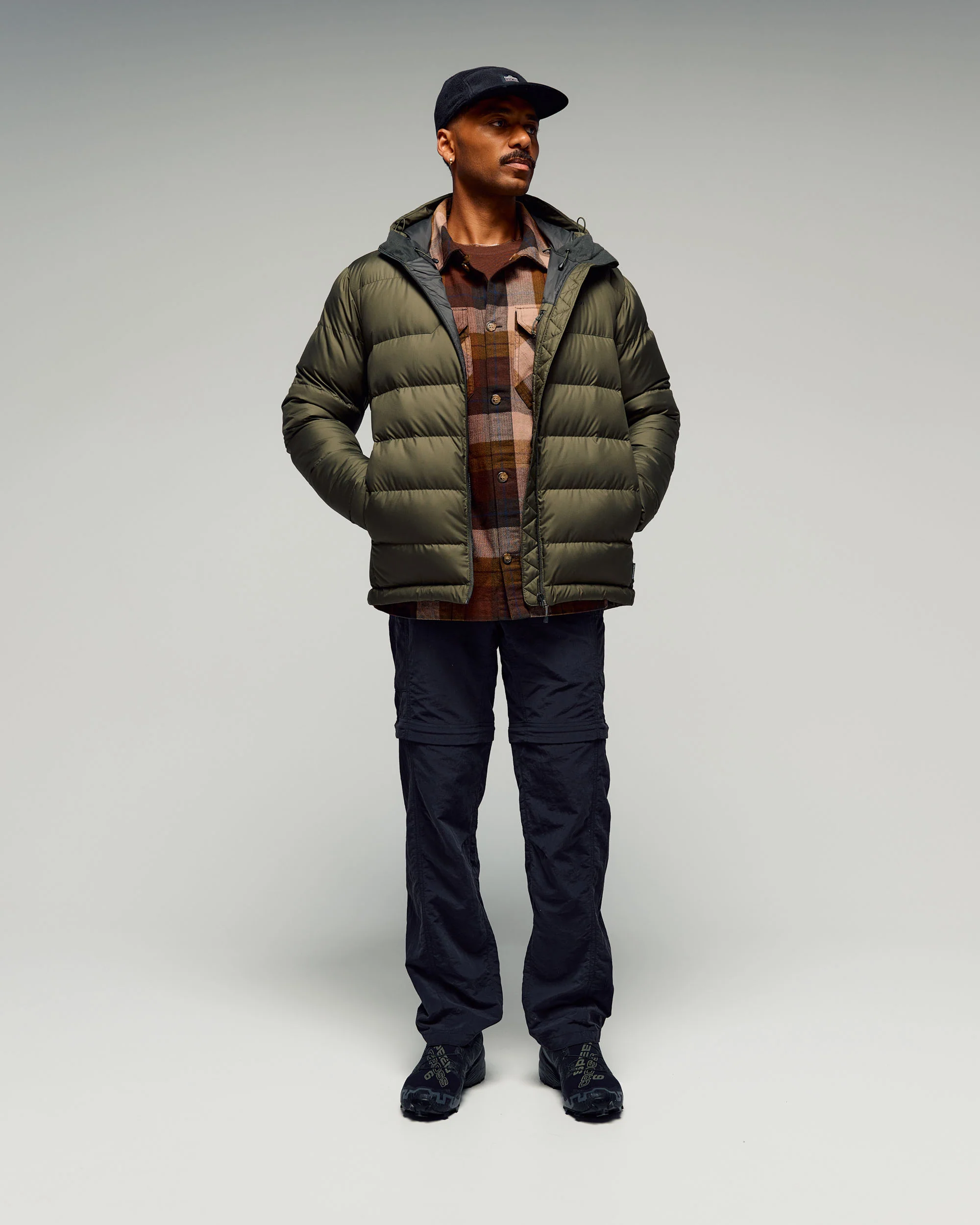 Men's Epiq Hooded Down Jacket -  Light Moss - Image 3