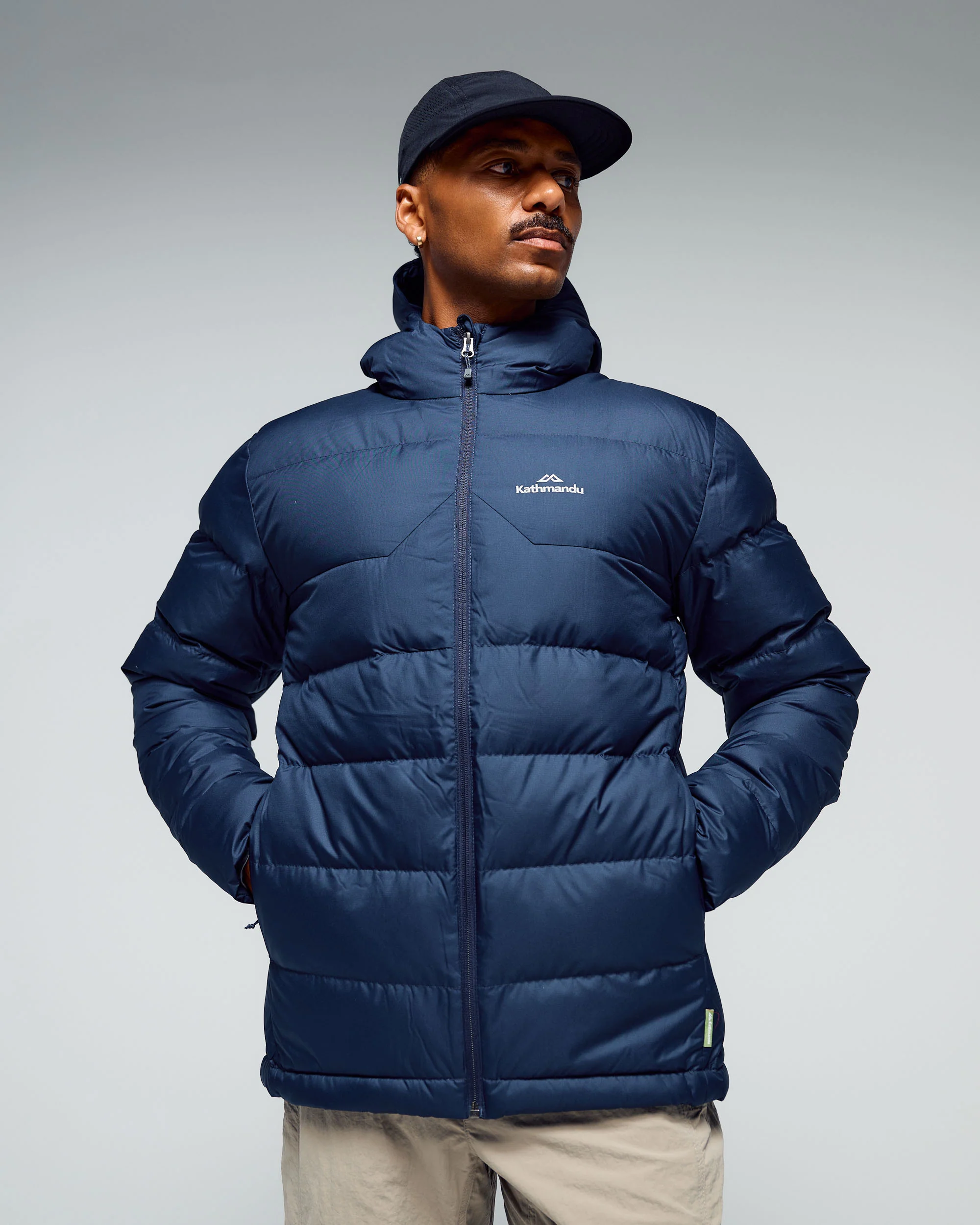 Men's Epiq Hooded Down Jacket - Midnight Navy - Image 2