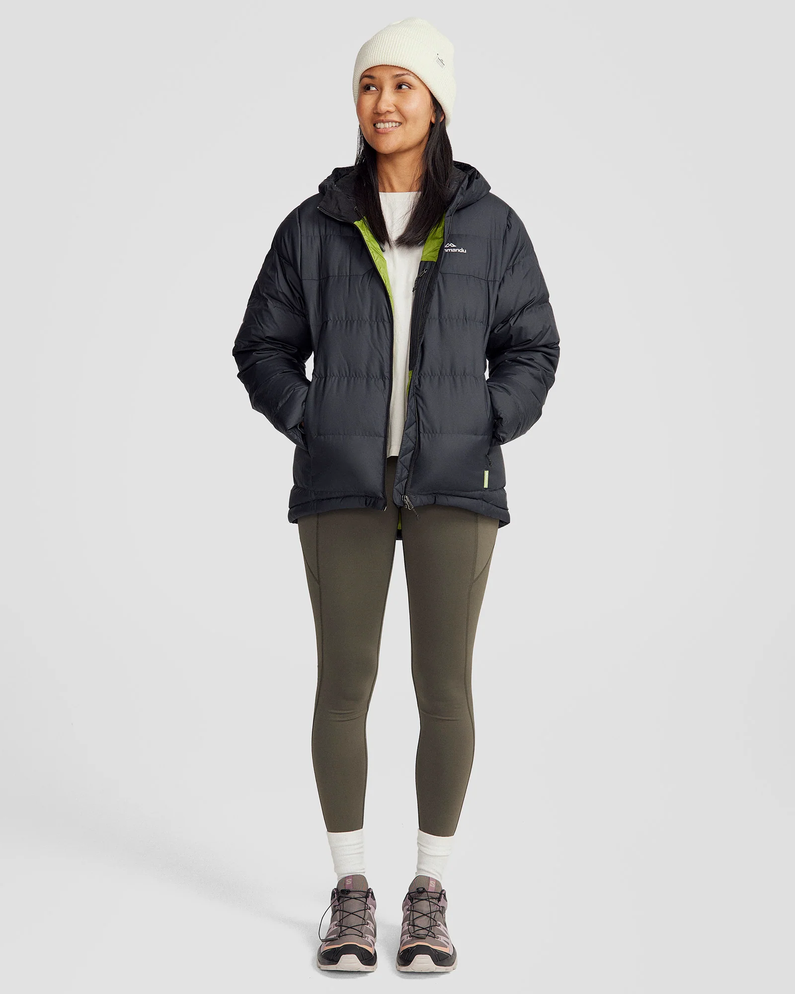 Women's Epiq Hooded Down Jacket - Black - Image 2
