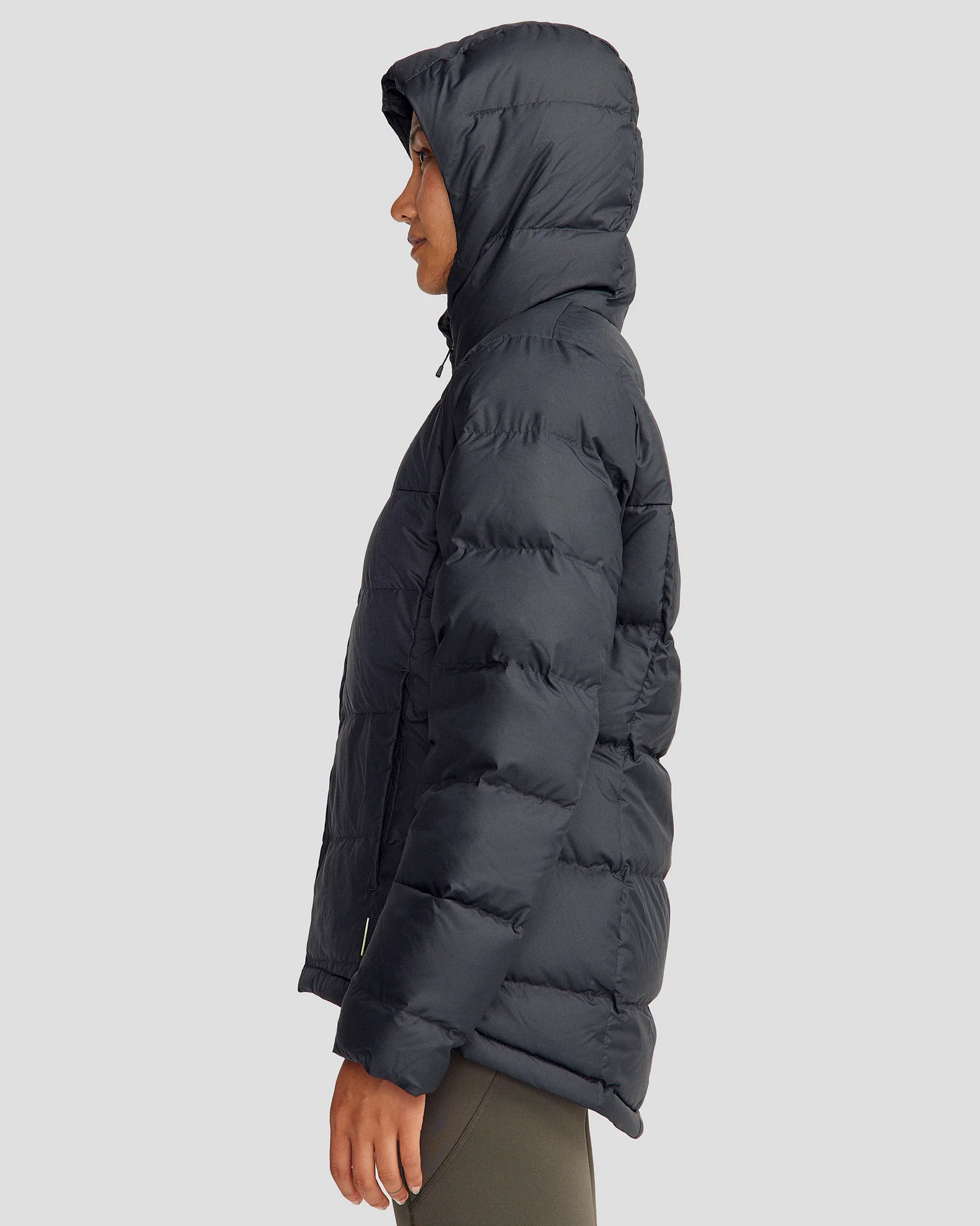 Women's Epiq Hooded Down Jacket - Black - Image 3