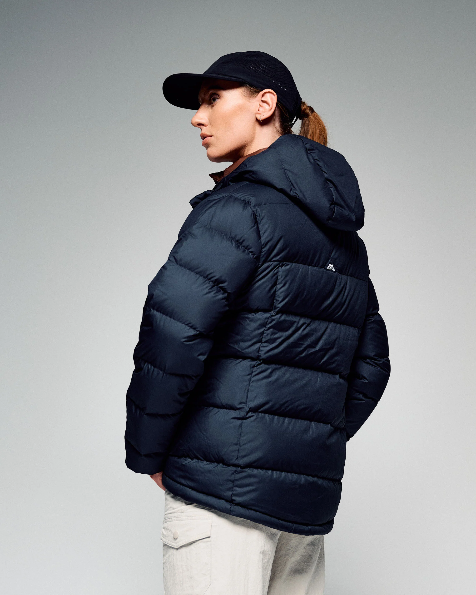 Women's Epiq Hooded Down Jacket - Black/Black - Image 3