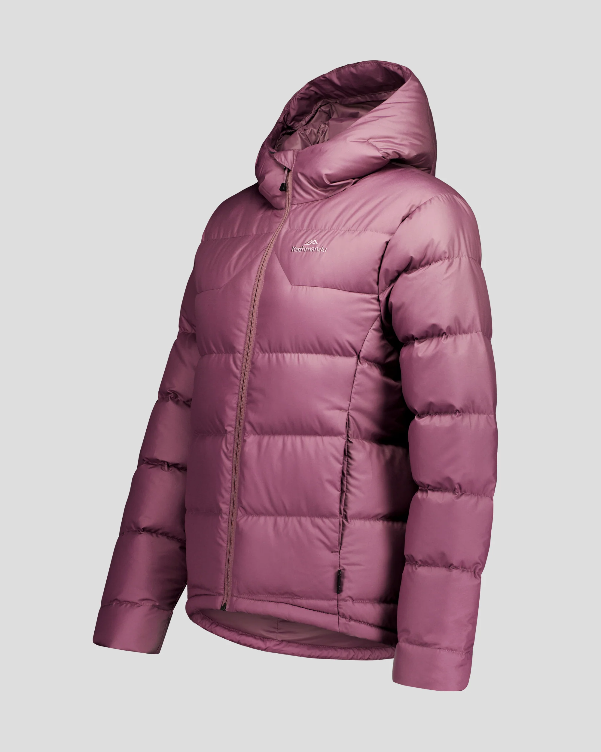 Women's Epiq Hooded Down Jacket -  Dark Thistle - Image 7