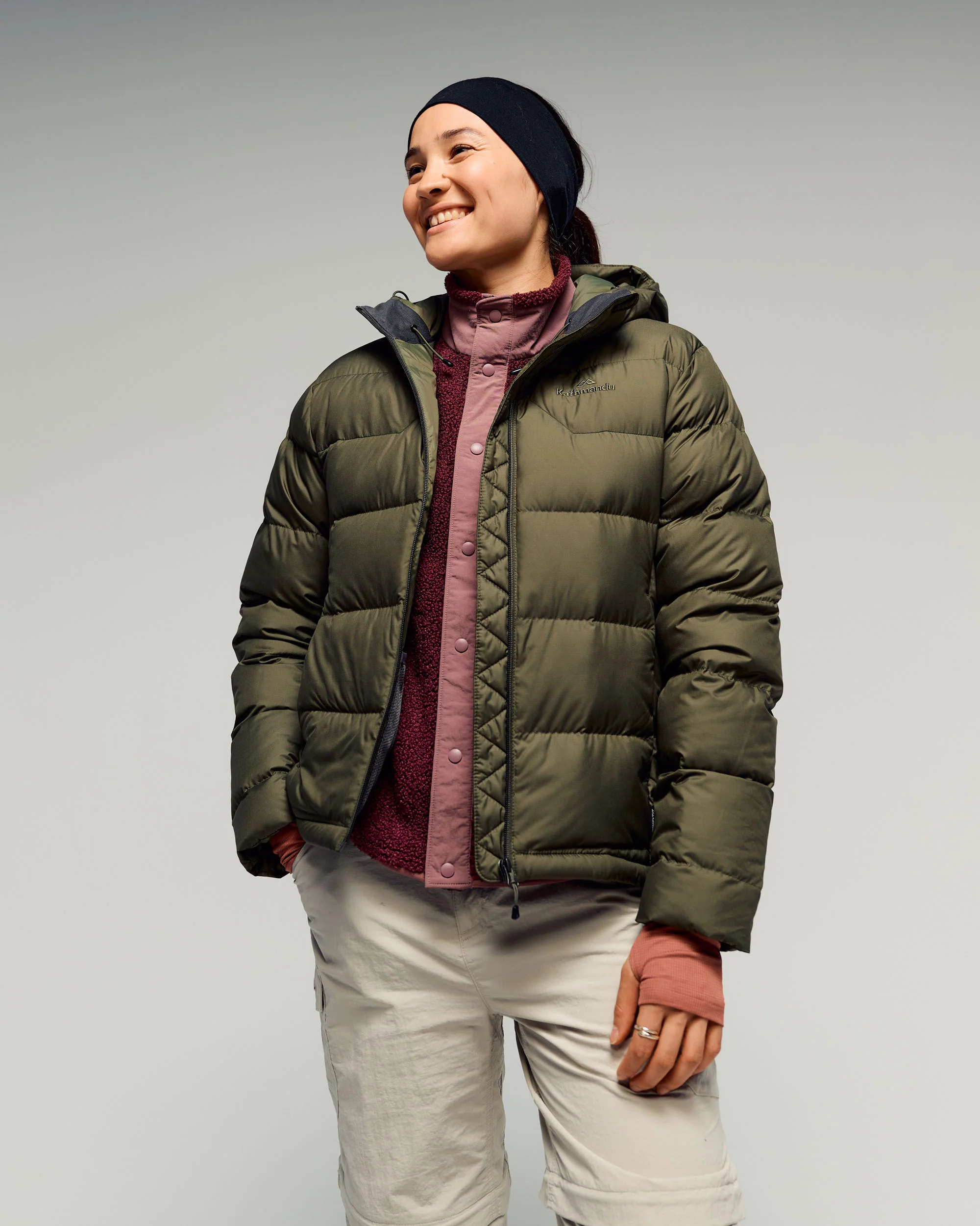 Women's Epiq Hooded Down Jacket - Light Moss