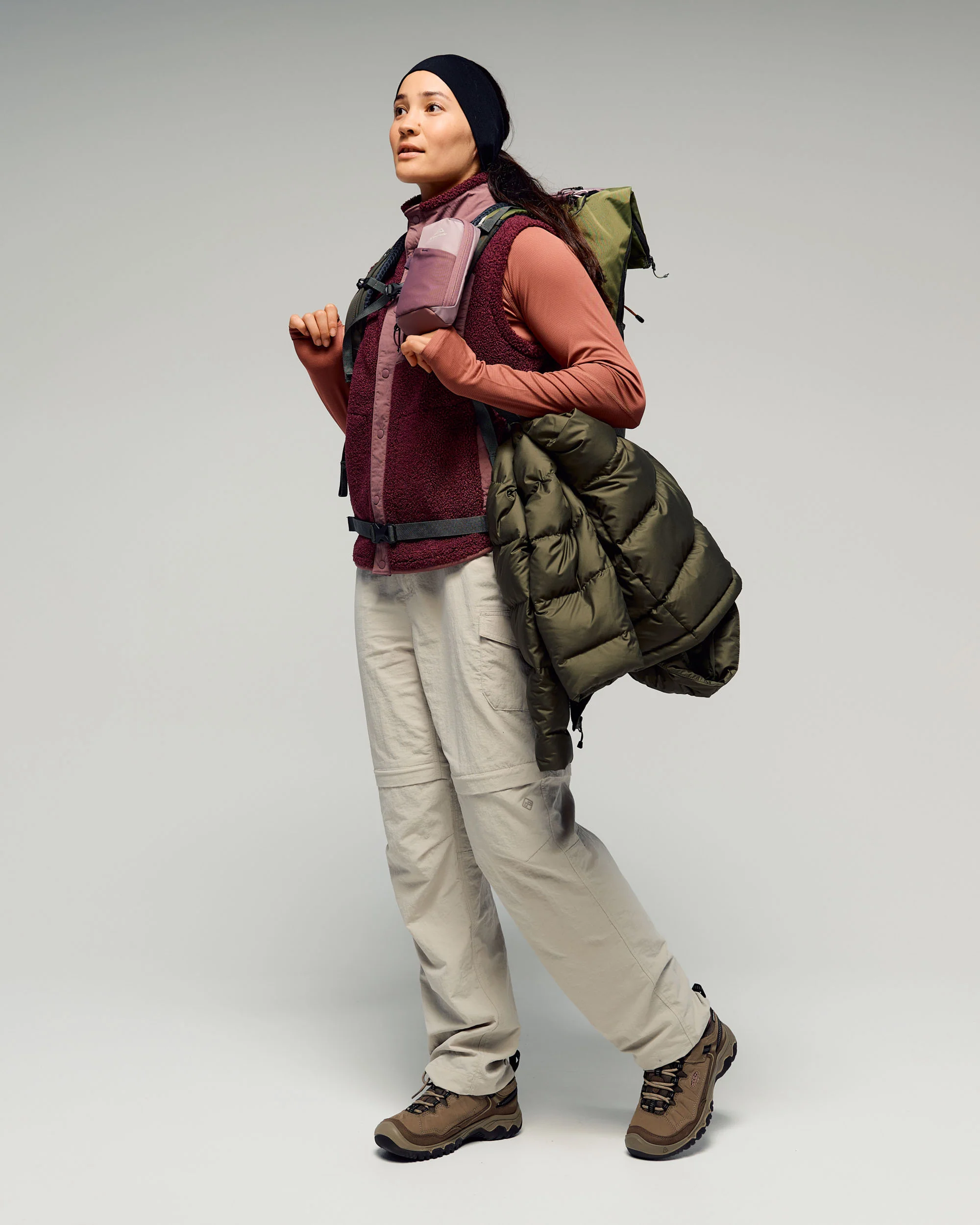 Women's Epiq Hooded Down Jacket - Light Moss - Image 6