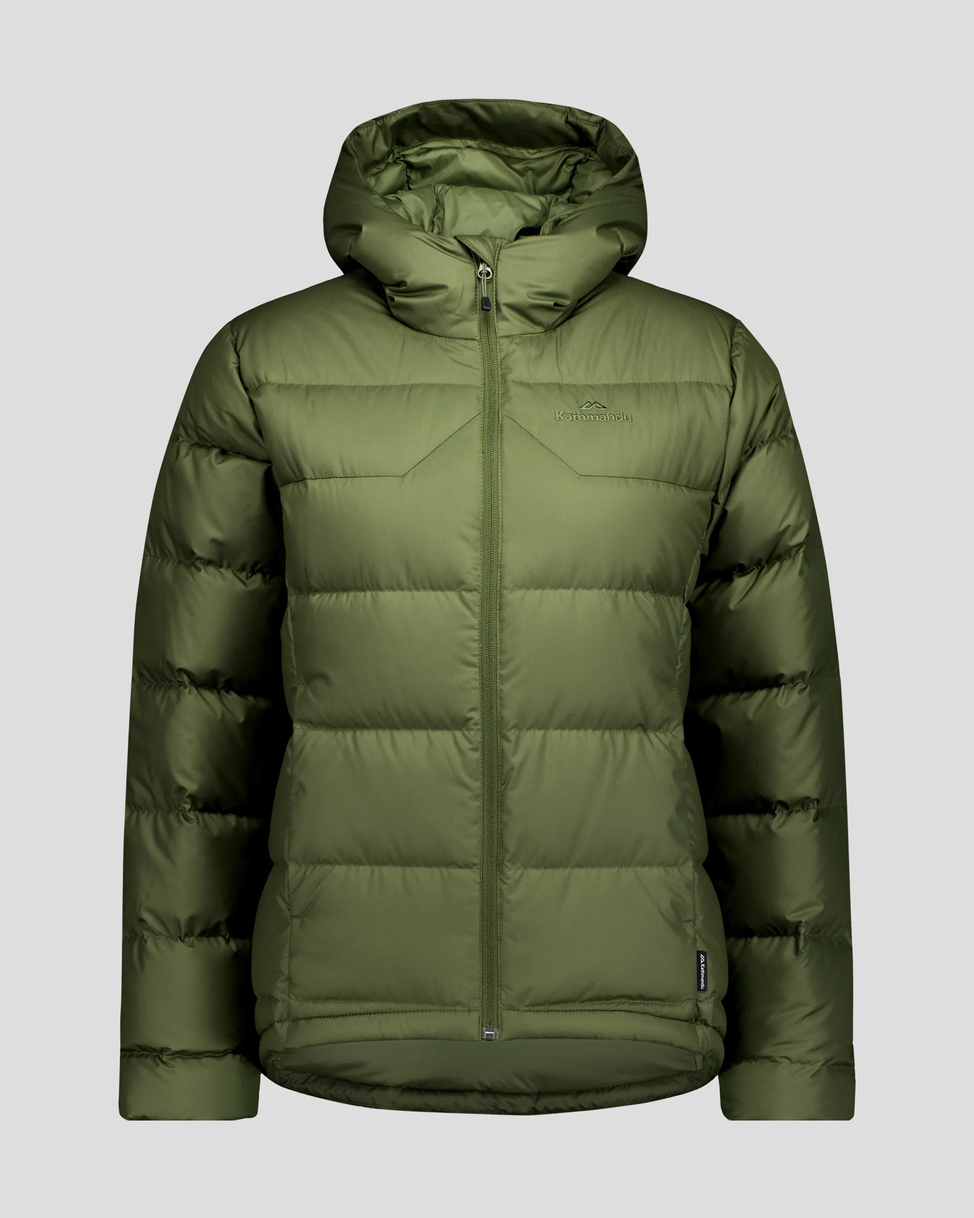 Women's Epiq Hooded Down Jacket - Light Moss - Image 7