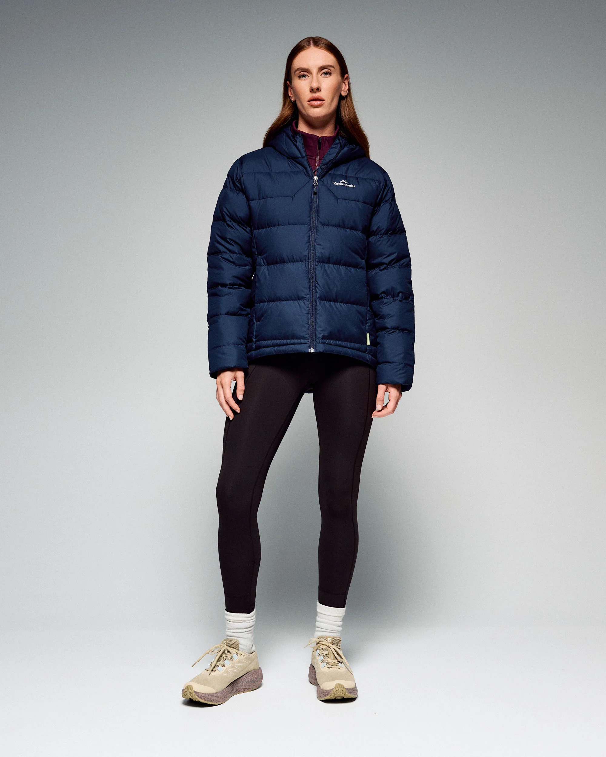 Women's Epiq Hooded Down Jacket - Midnight Navy - Image 2