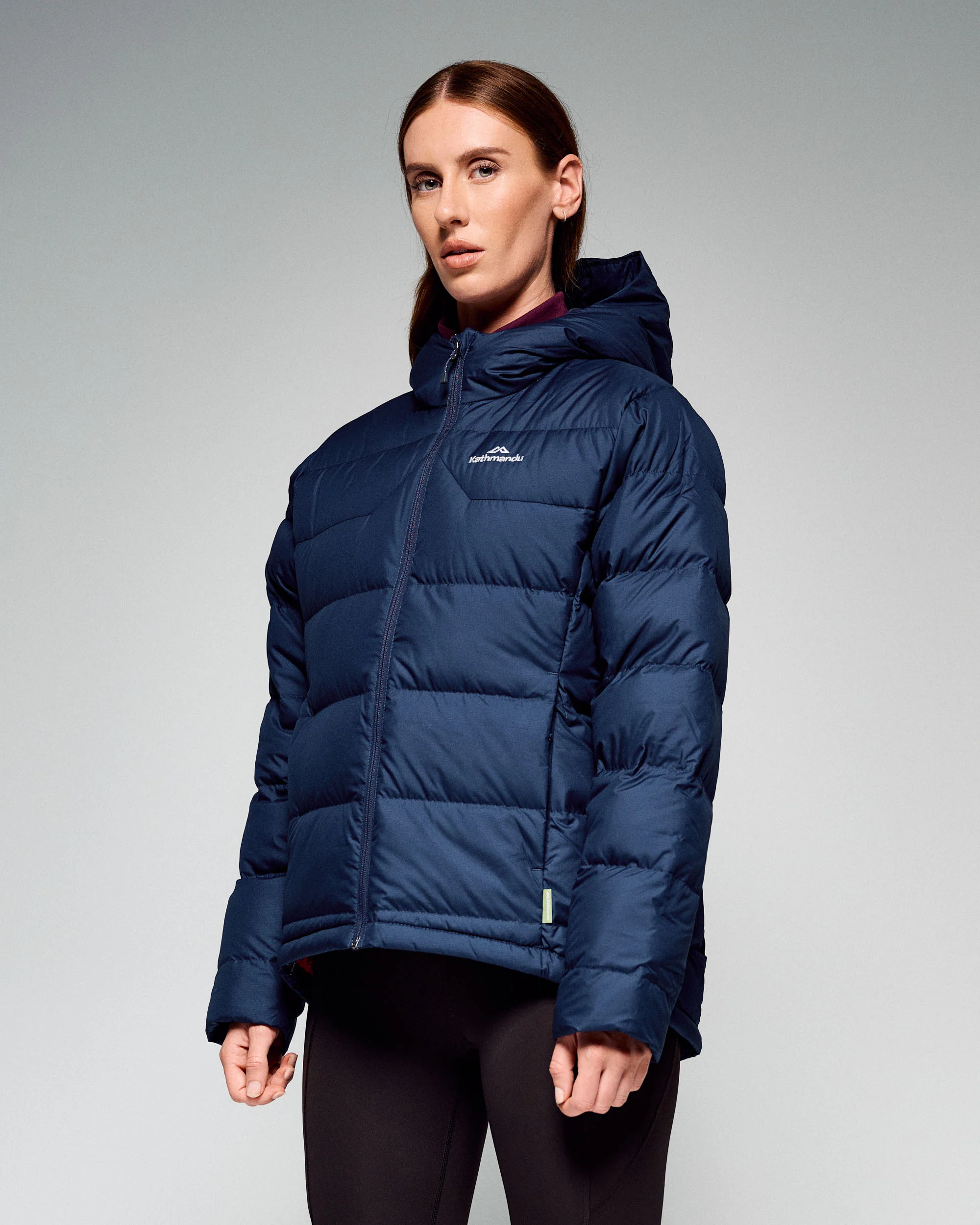 Women's Epiq Hooded Down Jacket - Midnight Navy - Image 5