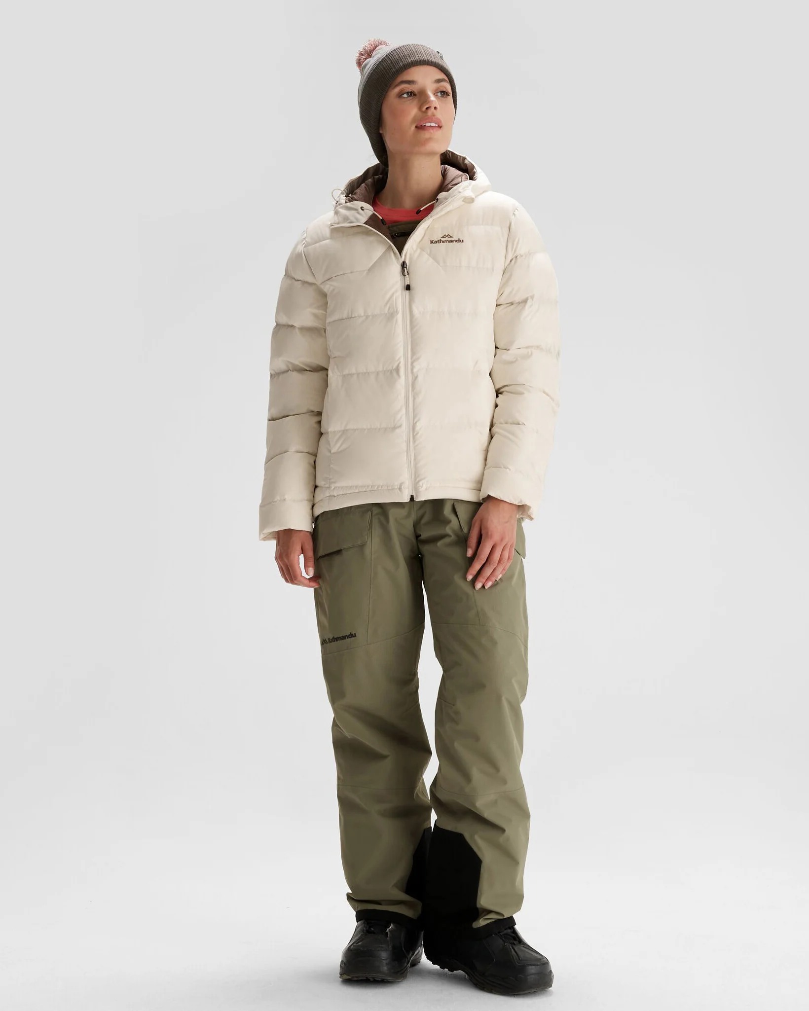 Women's Epiq Hooded Down Jacket - Natural - Image 2