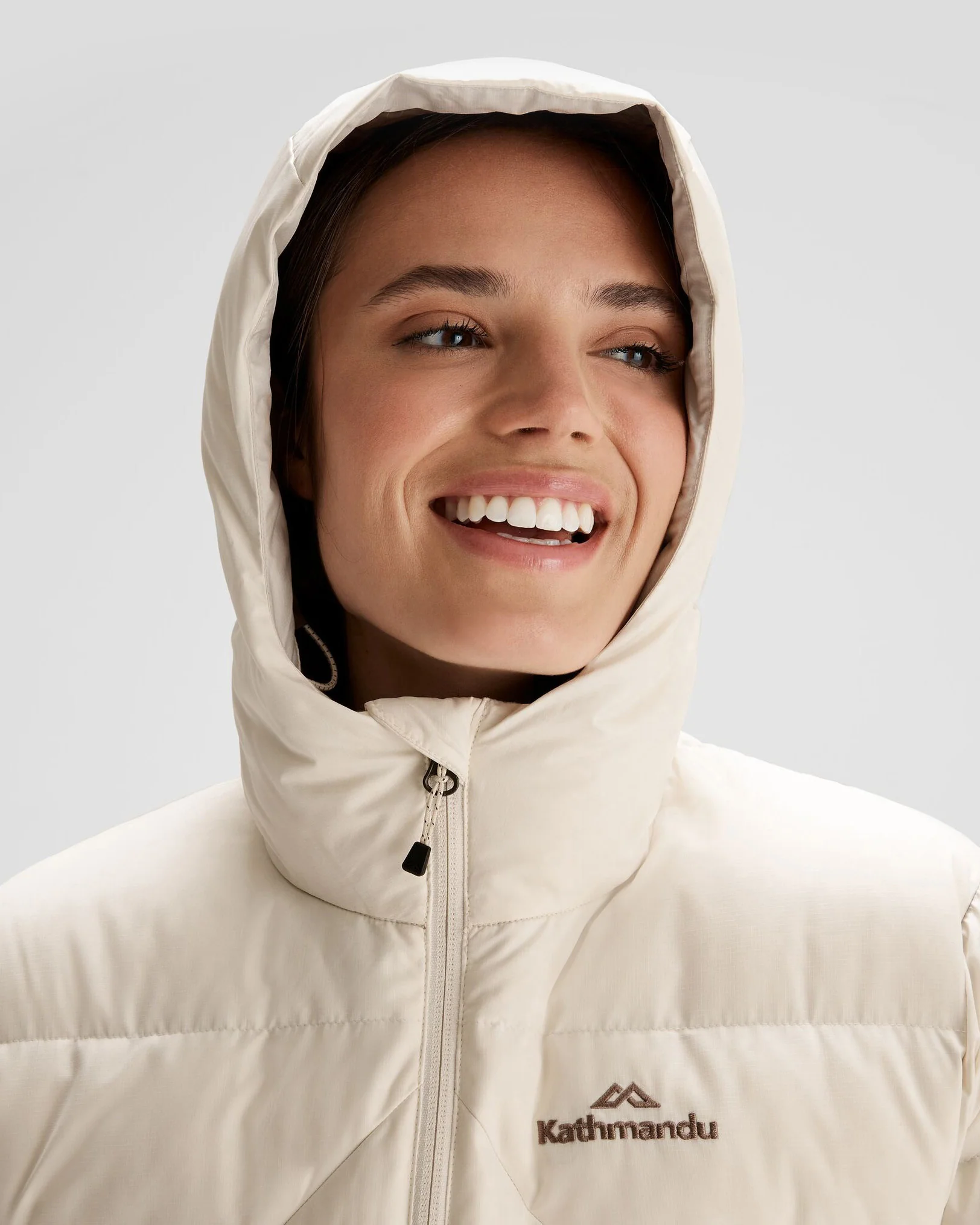 Women's Epiq Hooded Down Jacket - Natural - Image 5