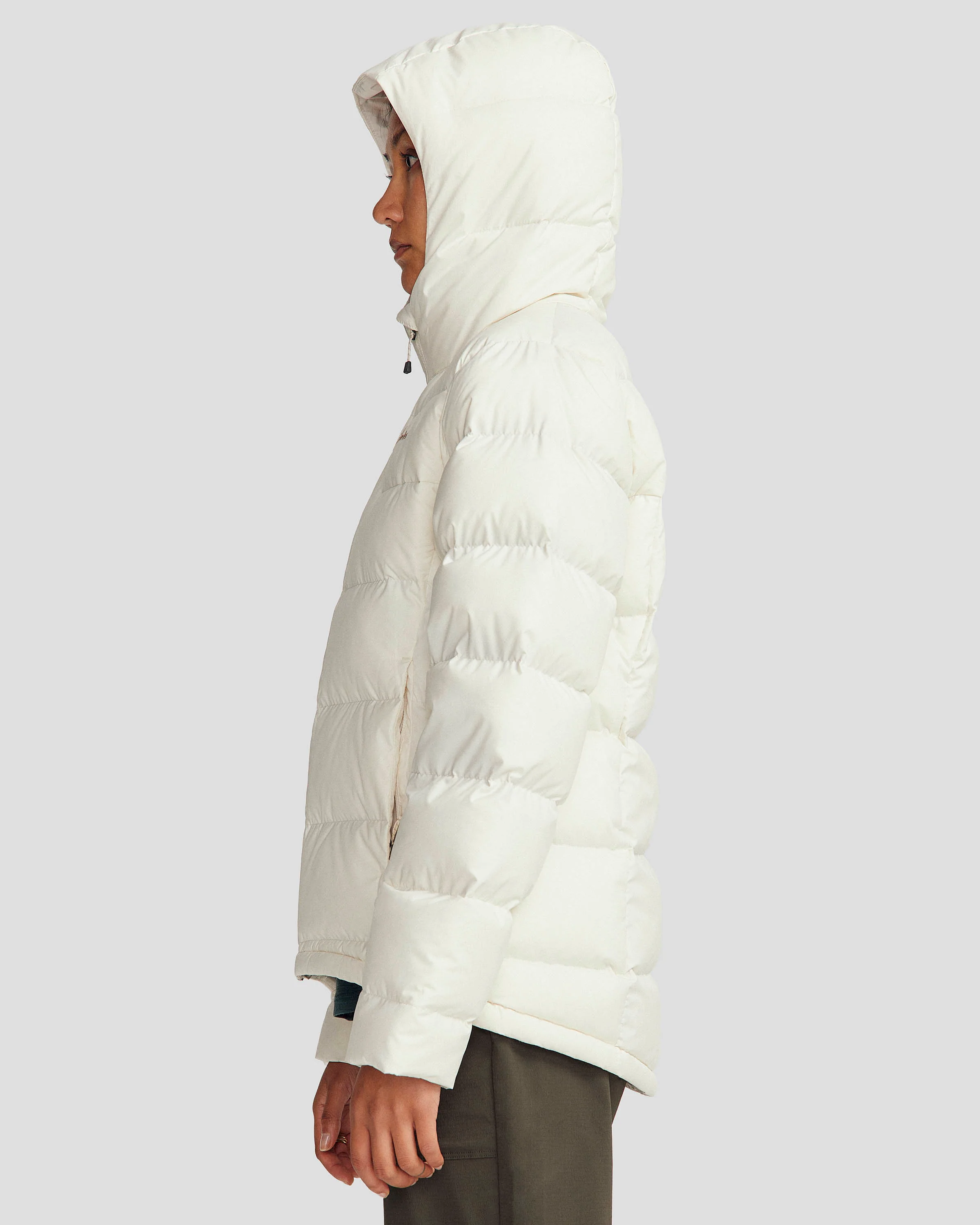 Women's Epiq Hooded Down Jacket - Natural/Mineral - Image 3