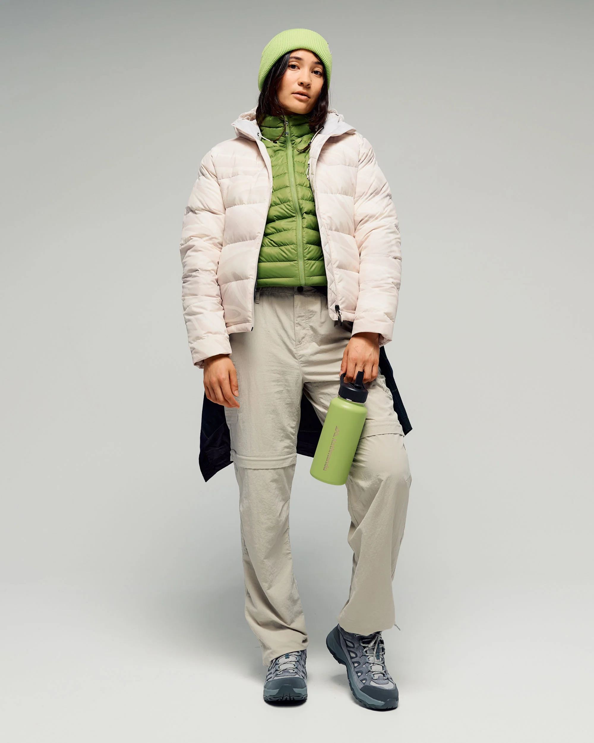 Women's Epiq Hooded Down Jacket -  Shroom Braided River - Image 4