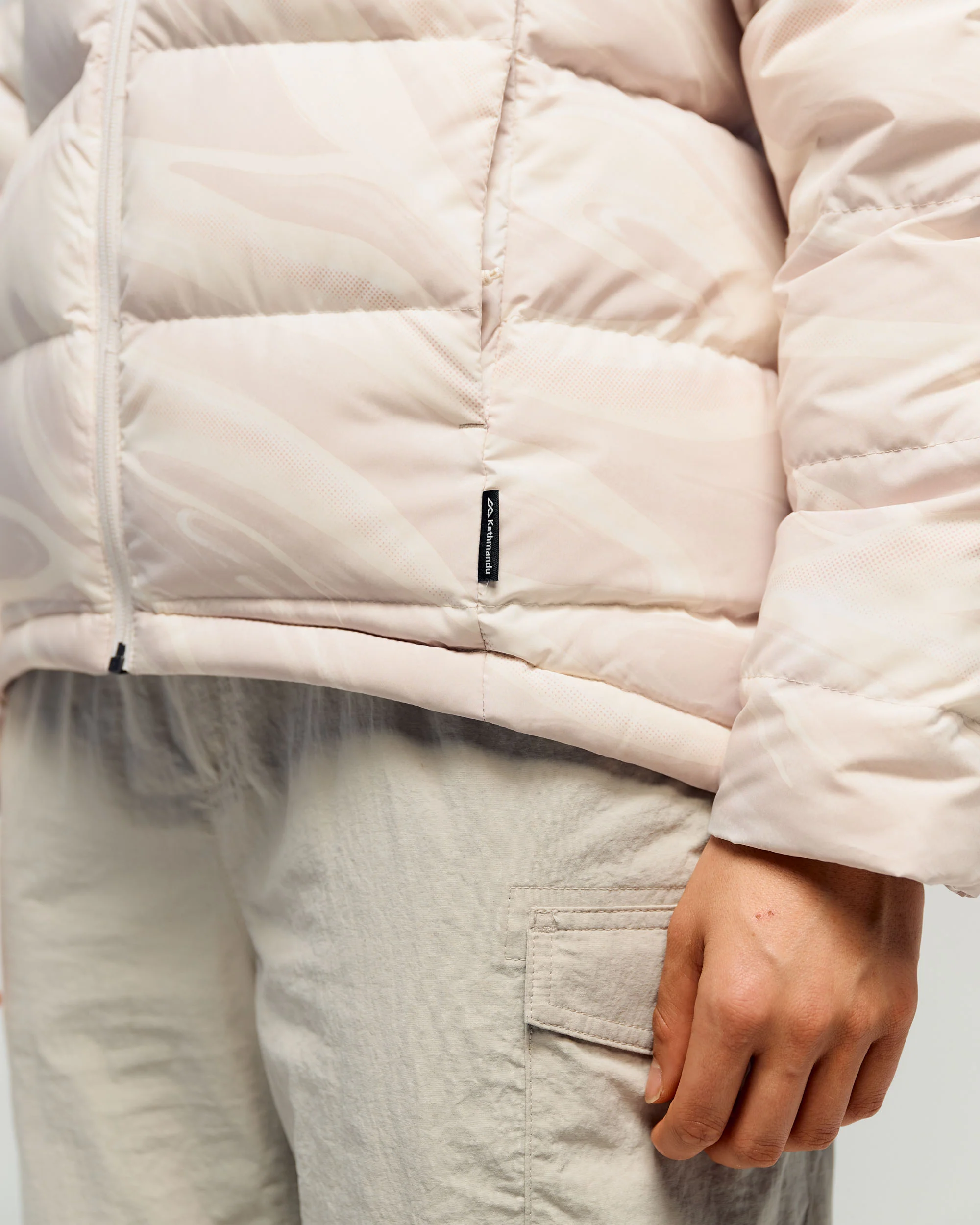 Women's Epiq Hooded Down Jacket -  Shroom Braided River - Image 7