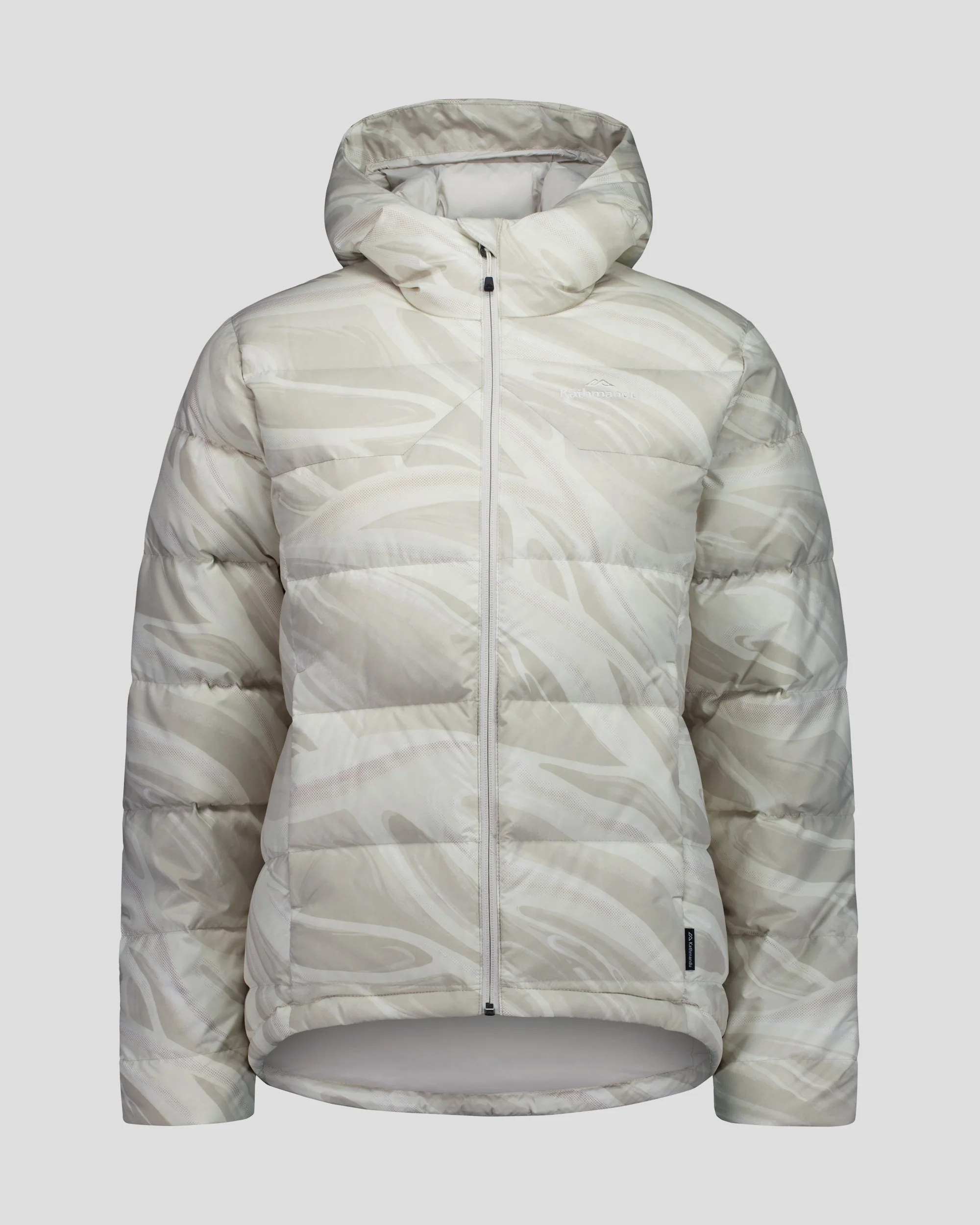 Women's Epiq Hooded Down Jacket -  Shroom Braided River - Image 9