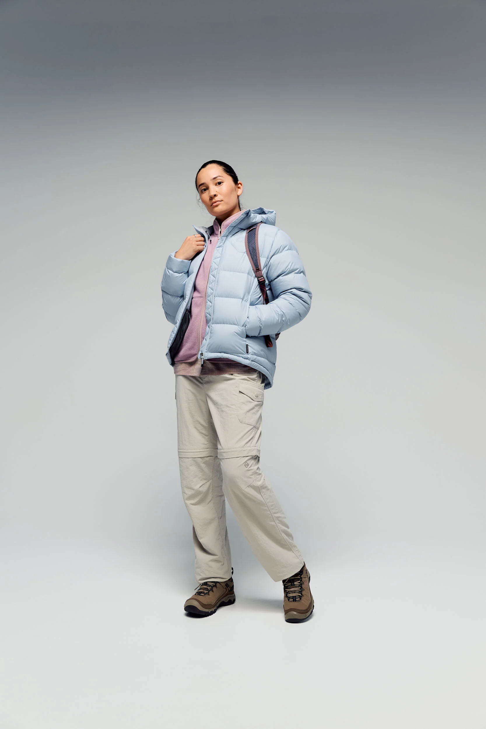 Women's Epiq Hooded Down Jacket -  Tech Blue - Image 5