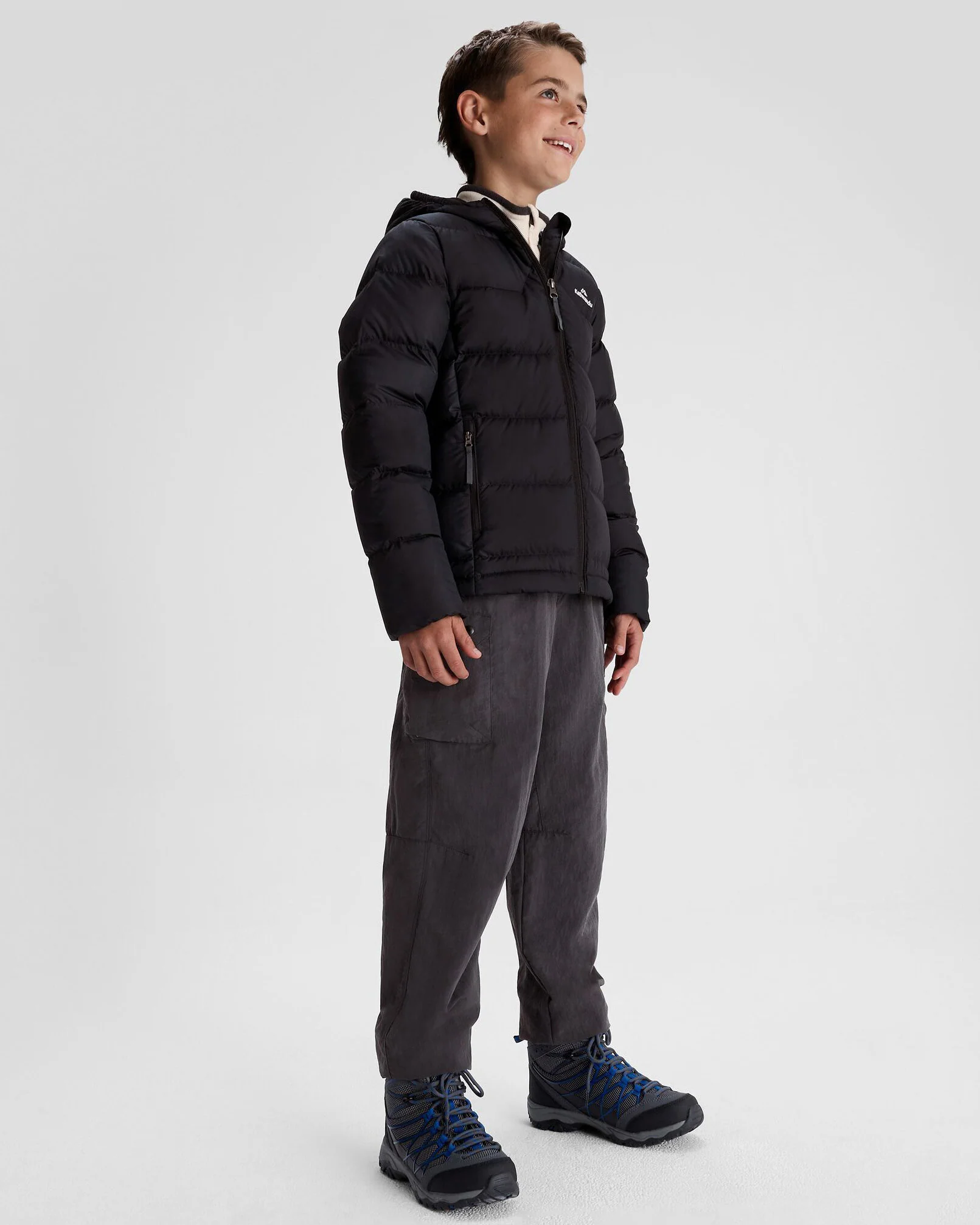 Boys' Epiq Down Jacket - Black/Black - Image 2
