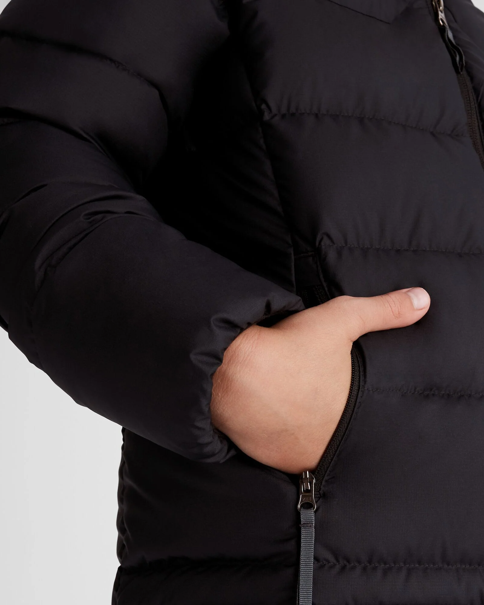 Boys' Epiq Down Jacket - Black/Black - Image 5