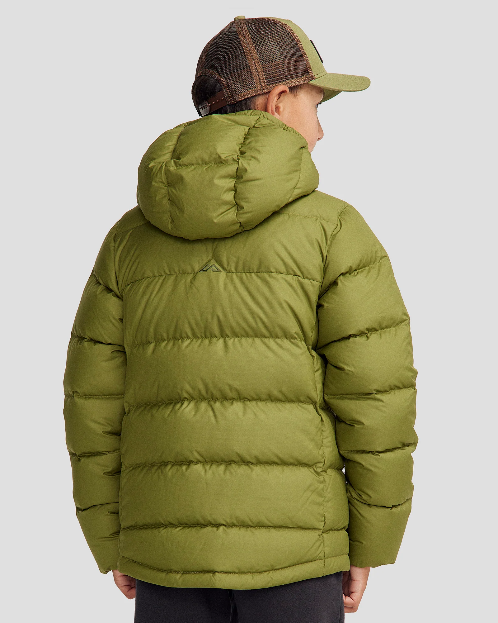 Youth's Epiq Down Hooded Jacket - Dark Fern - Image 4