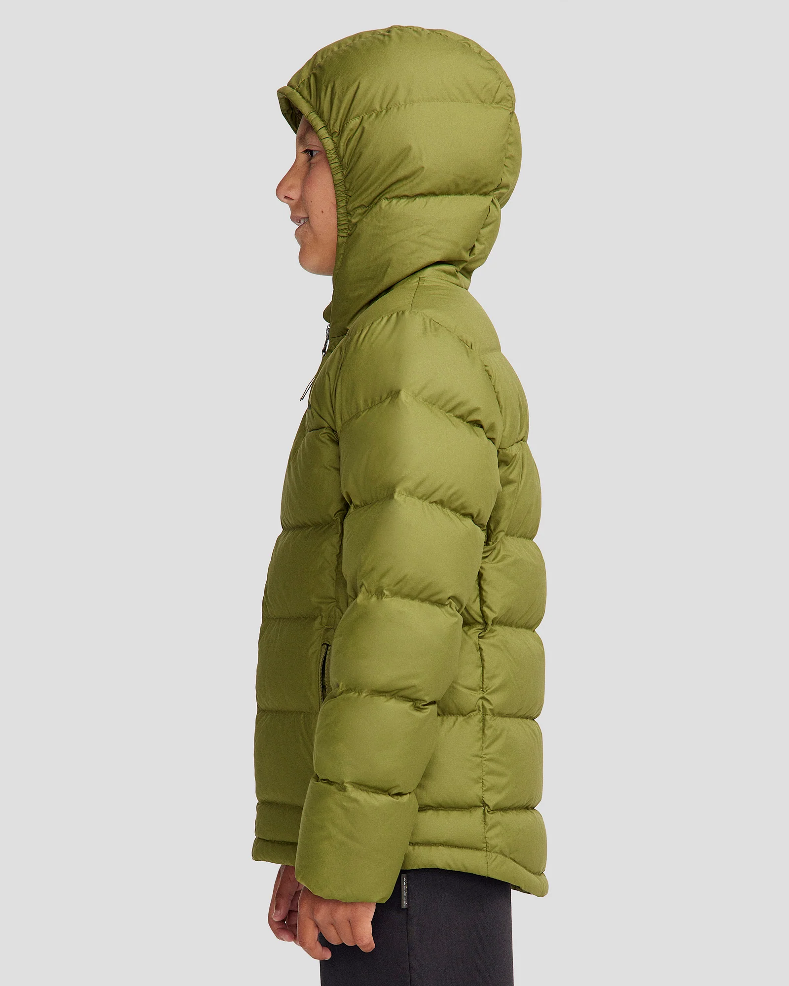 Youth's Epiq Down Hooded Jacket - Dark Fern - Image 5