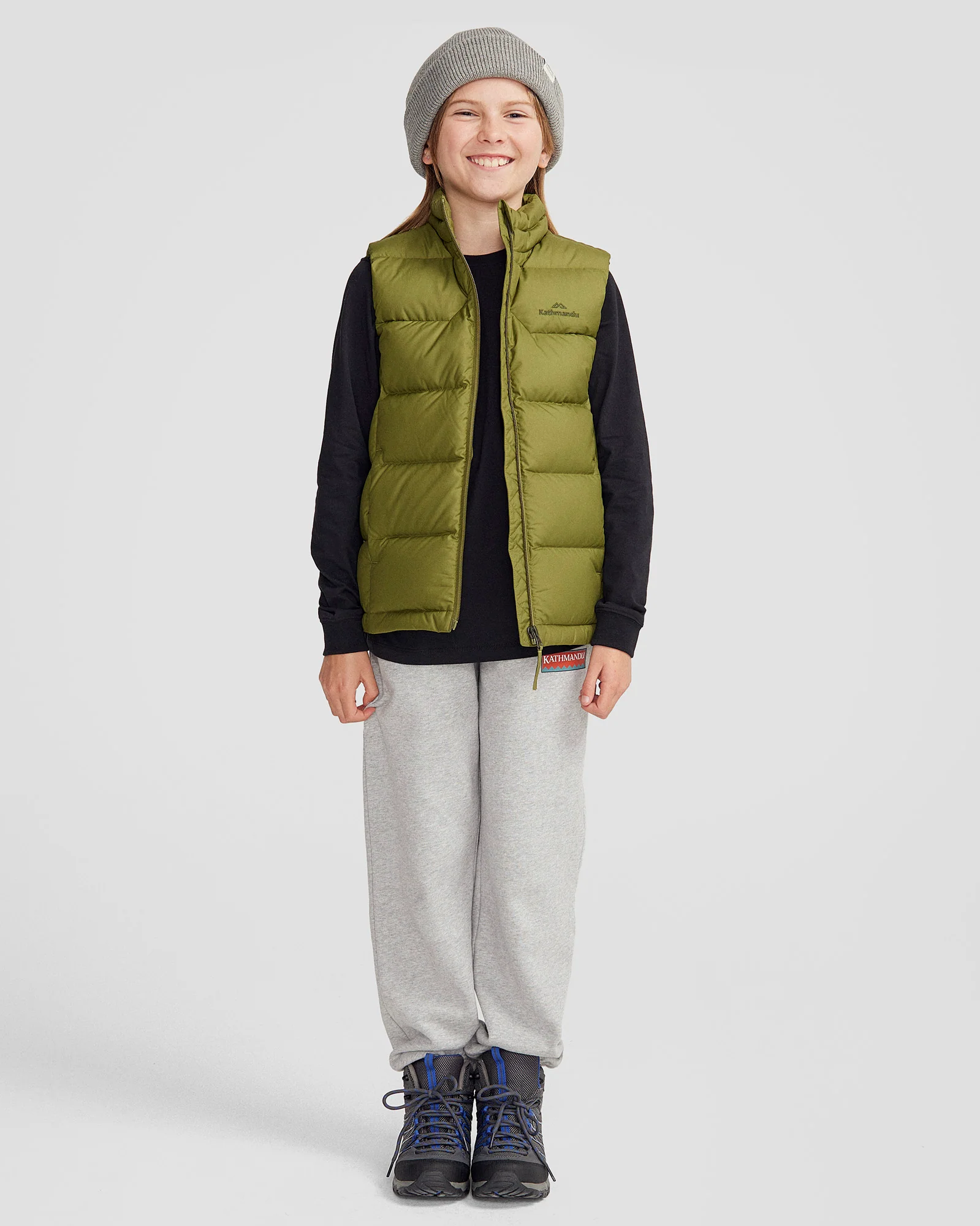 Youth's Epiq Down Vest - Dark Fern - Image 2