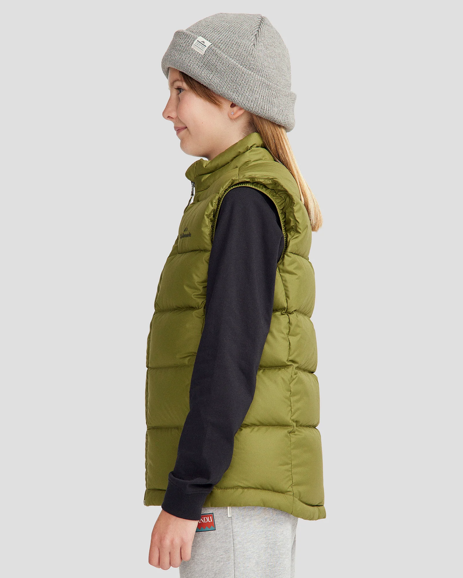 Youth's Epiq Down Vest - Dark Fern - Image 3