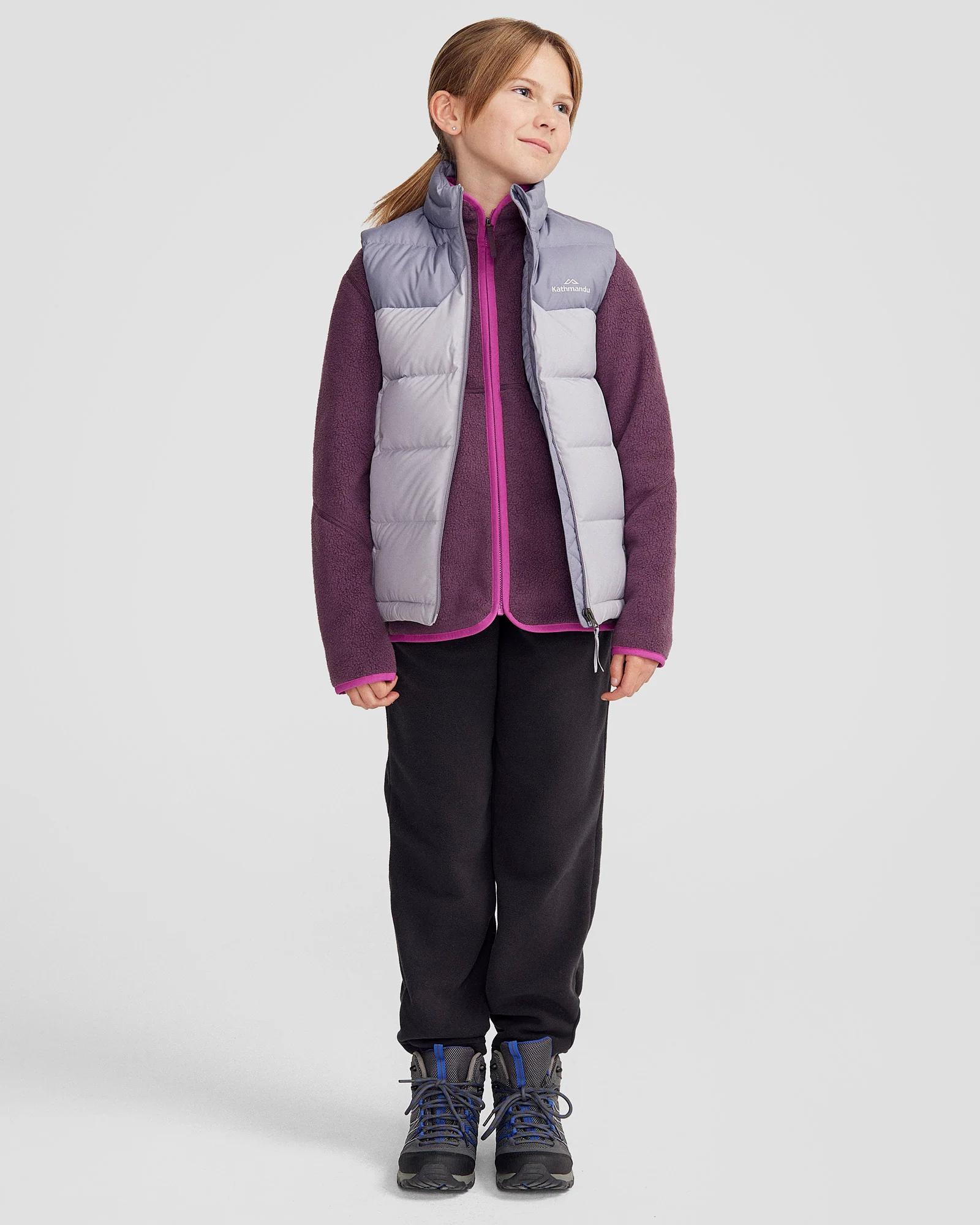 Youth's Epiq Down Vest - Dark Haze/Light Haze - Image 2