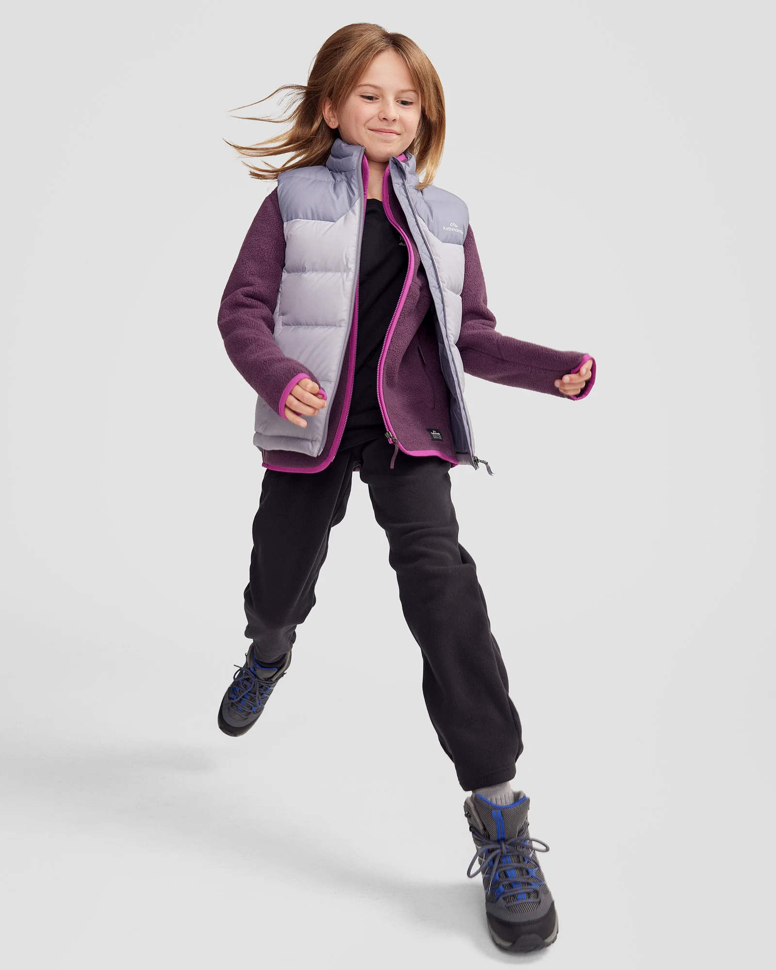 Youth's Epiq Down Vest - Dark Haze/Light Haze - Image 5