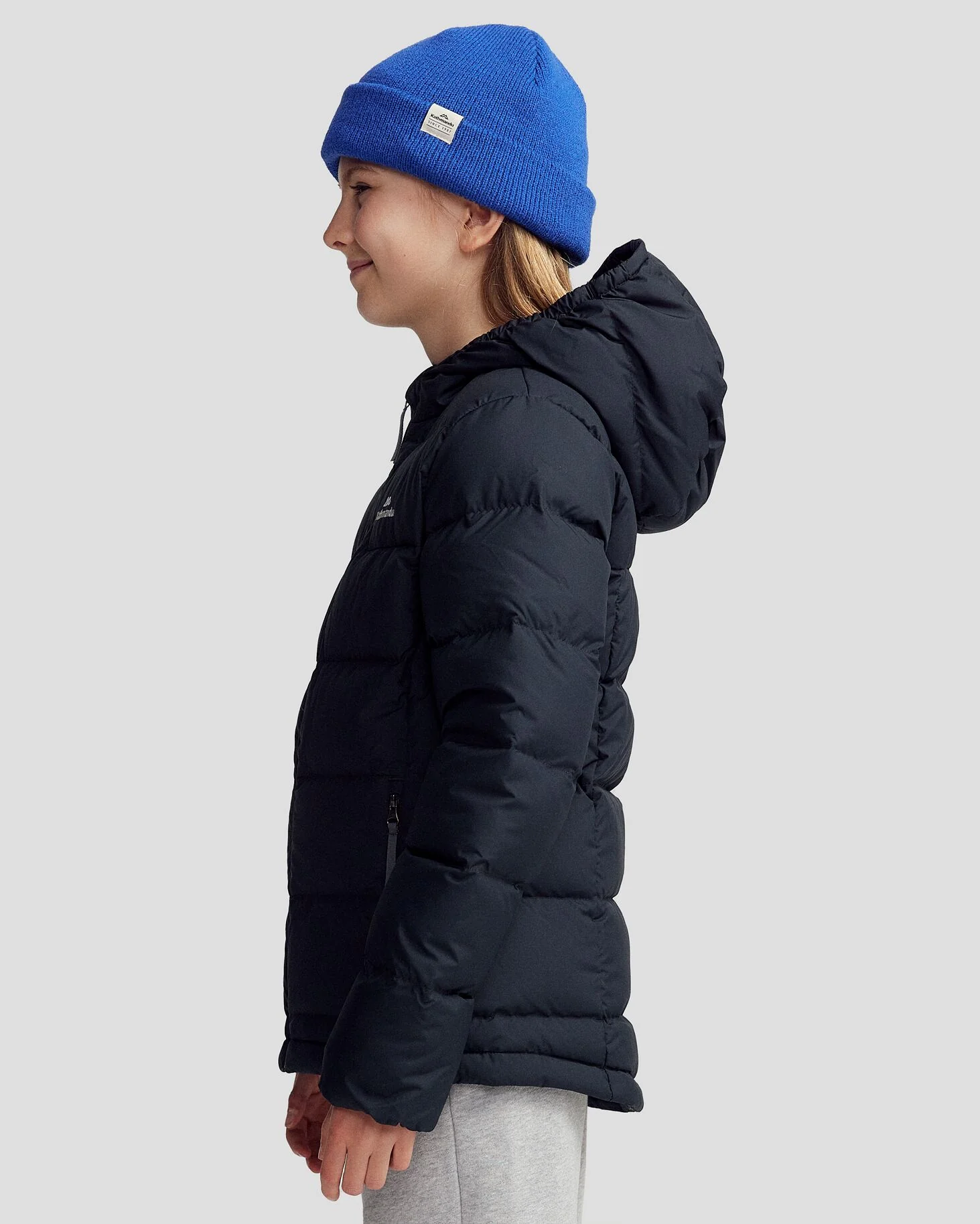 Girls' Epiq Down Jacket - Black - Image 3