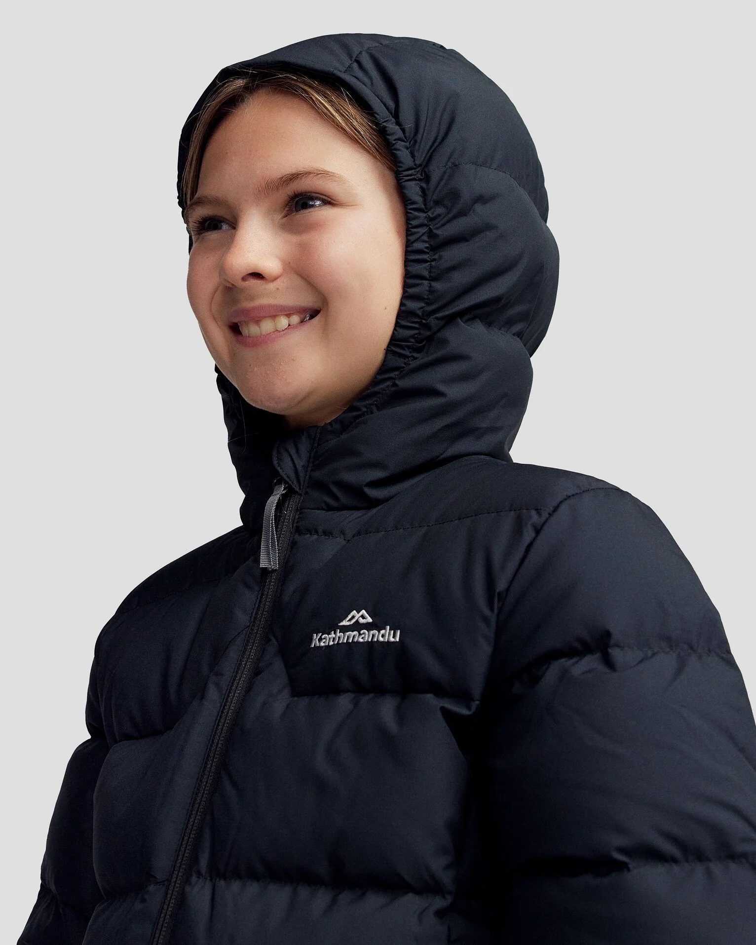 Girls' Epiq Down Jacket - Black - Image 5
