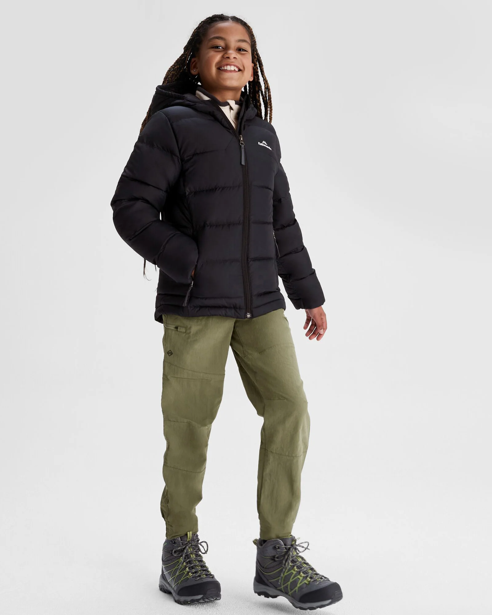 Girls' Epiq Down Jacket - Black/Black - Image 2