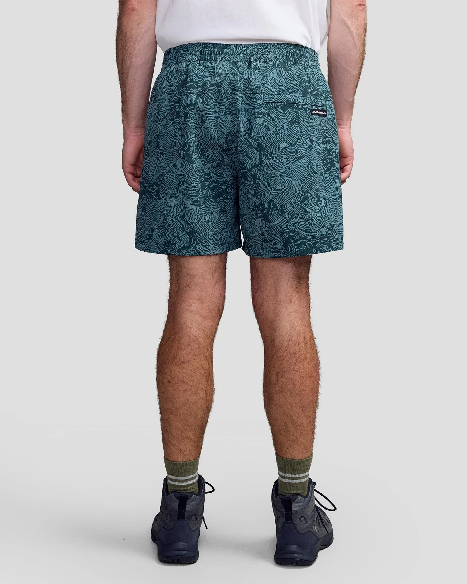Men's EVRY-Day 5" Shorts - Forest Nature Lines Print - Image 3