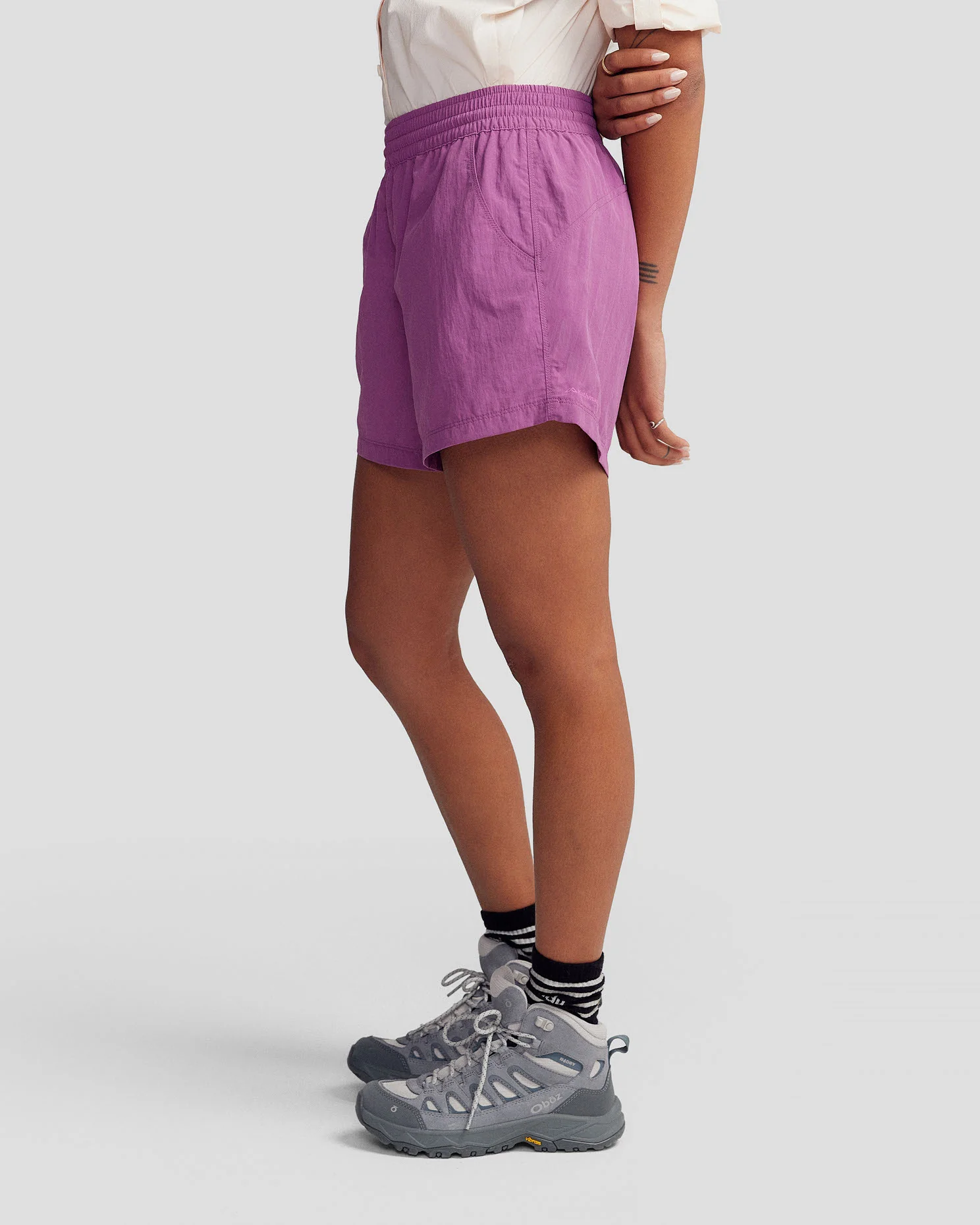 Women's EVRY-Day 4" Shorts - Washed Berry - Image 3