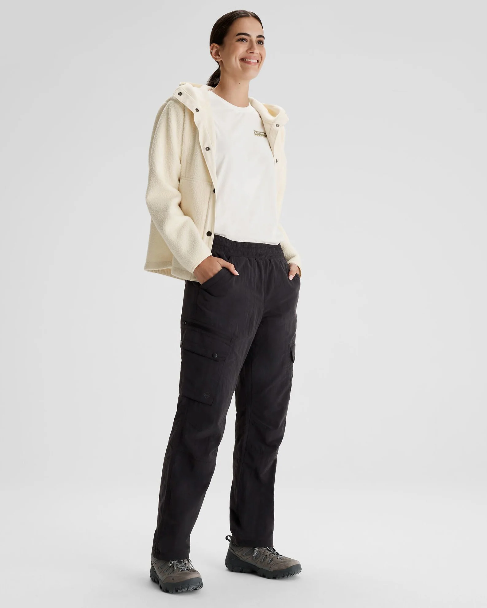 Women's EVRY-Day Lined Cargo Pants  - Black - Image 2