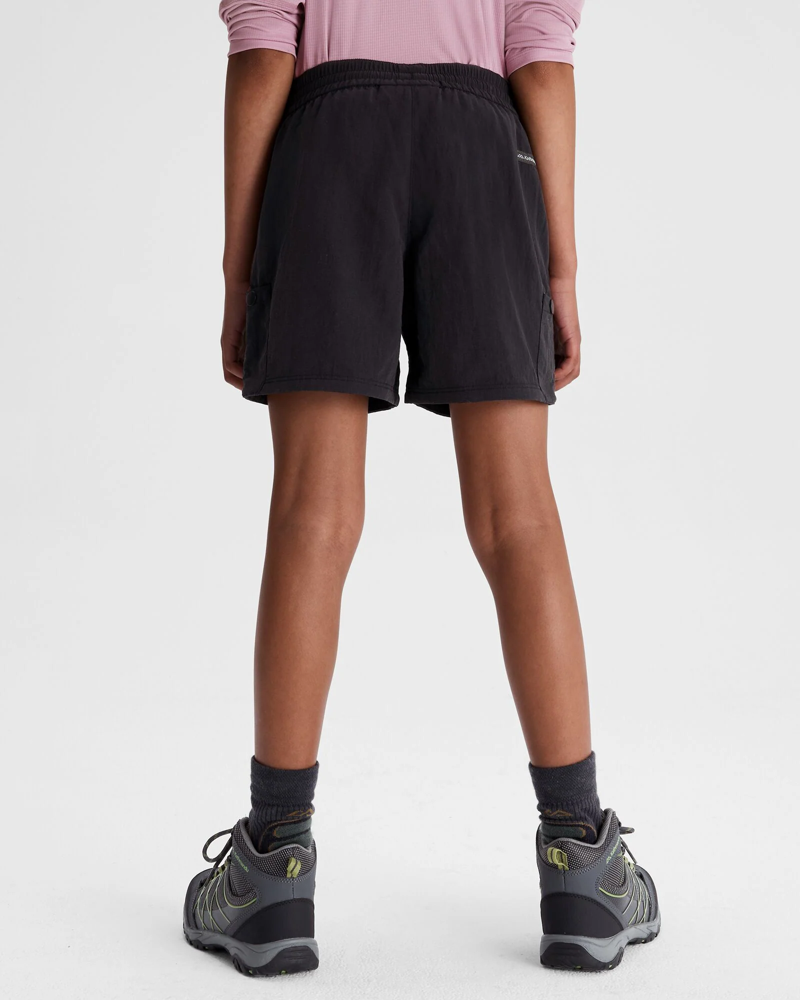 Girls' EVRY-Day Cargo Shorts - Black - Image 3
