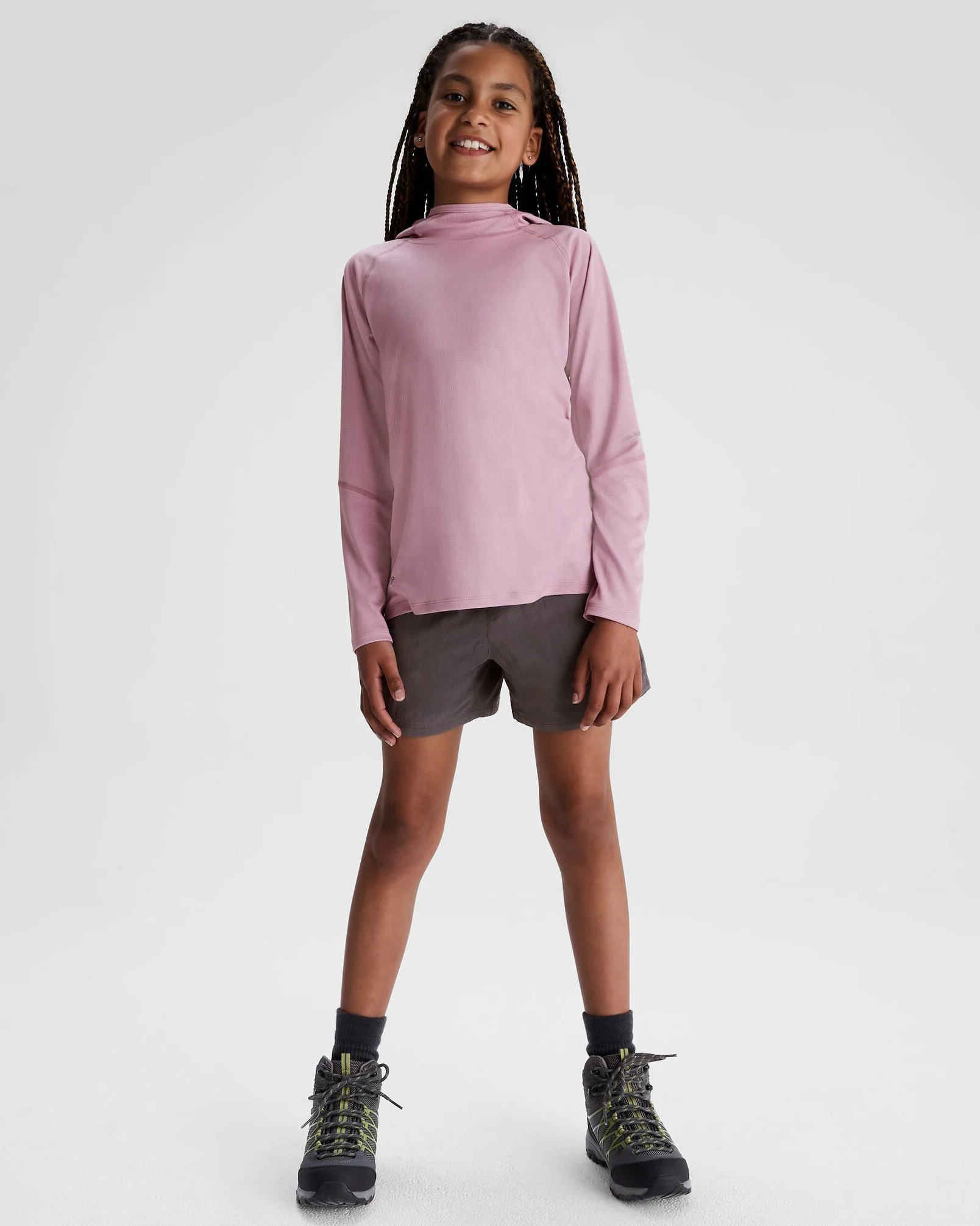 Girls' EVRY-Day Cargo Shorts - Light Quartz - Image 2