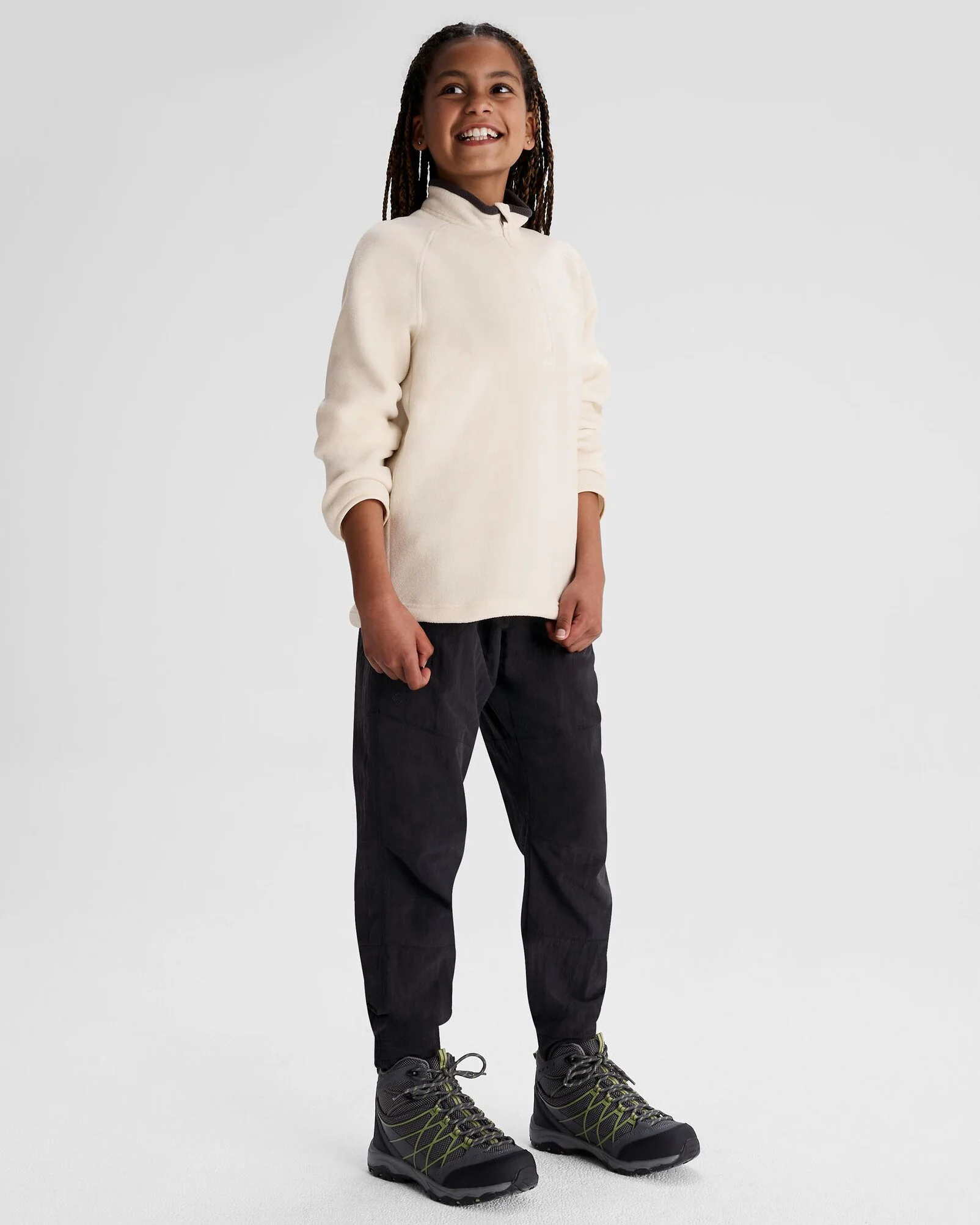 Girls' EVRY-Day  Lined Cargo Pants  - Black - Image 2
