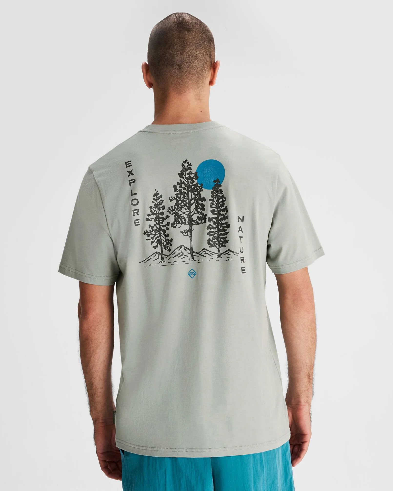 Men's Explore Nature Organic Cotton T-shirt - Gum Tree - Image 3