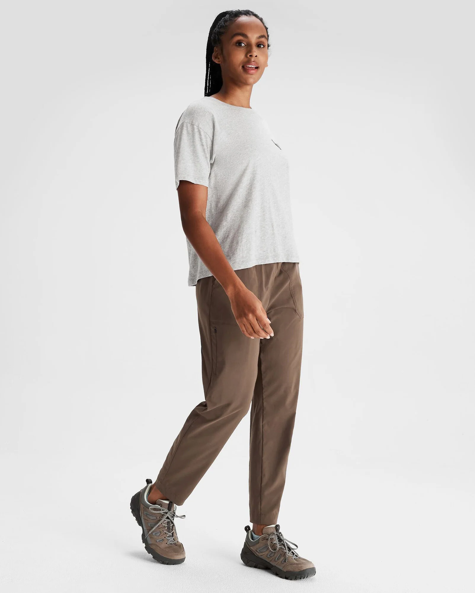 Women's Explore Nature Organic Cotton T-shirt - Light Grey Marle - Image 2