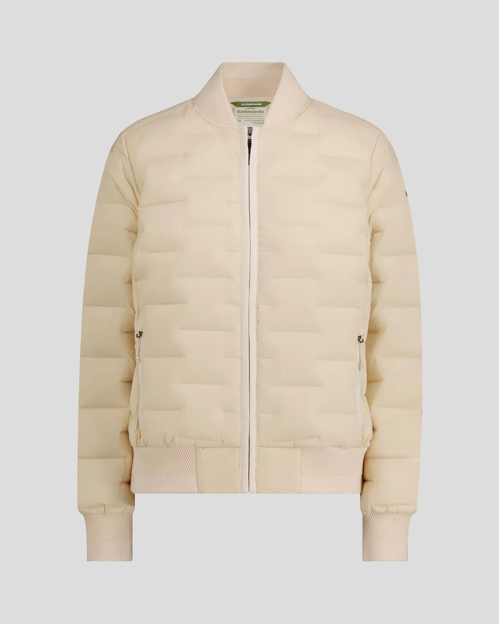 Women's Federate Stretch Down Bomber Jacket - Natural - Image 6