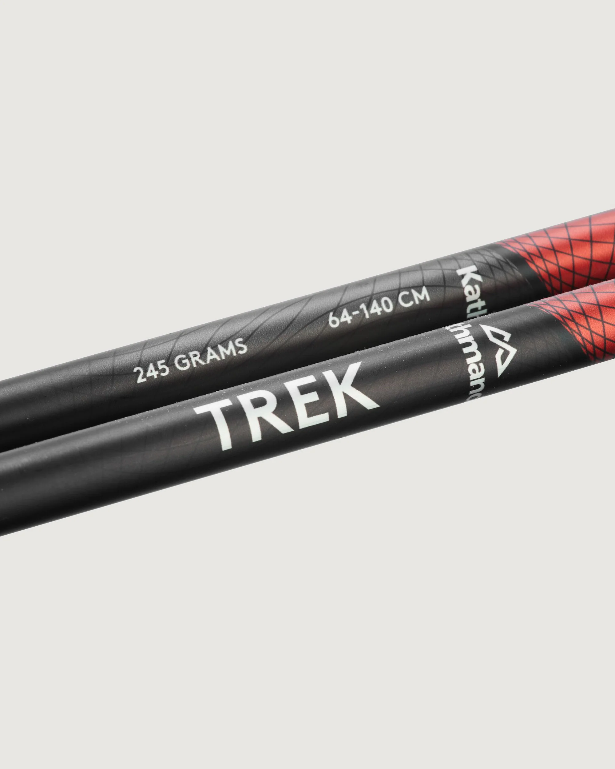 Fizan Trek Pole Pair - Black/Red - Image 2
