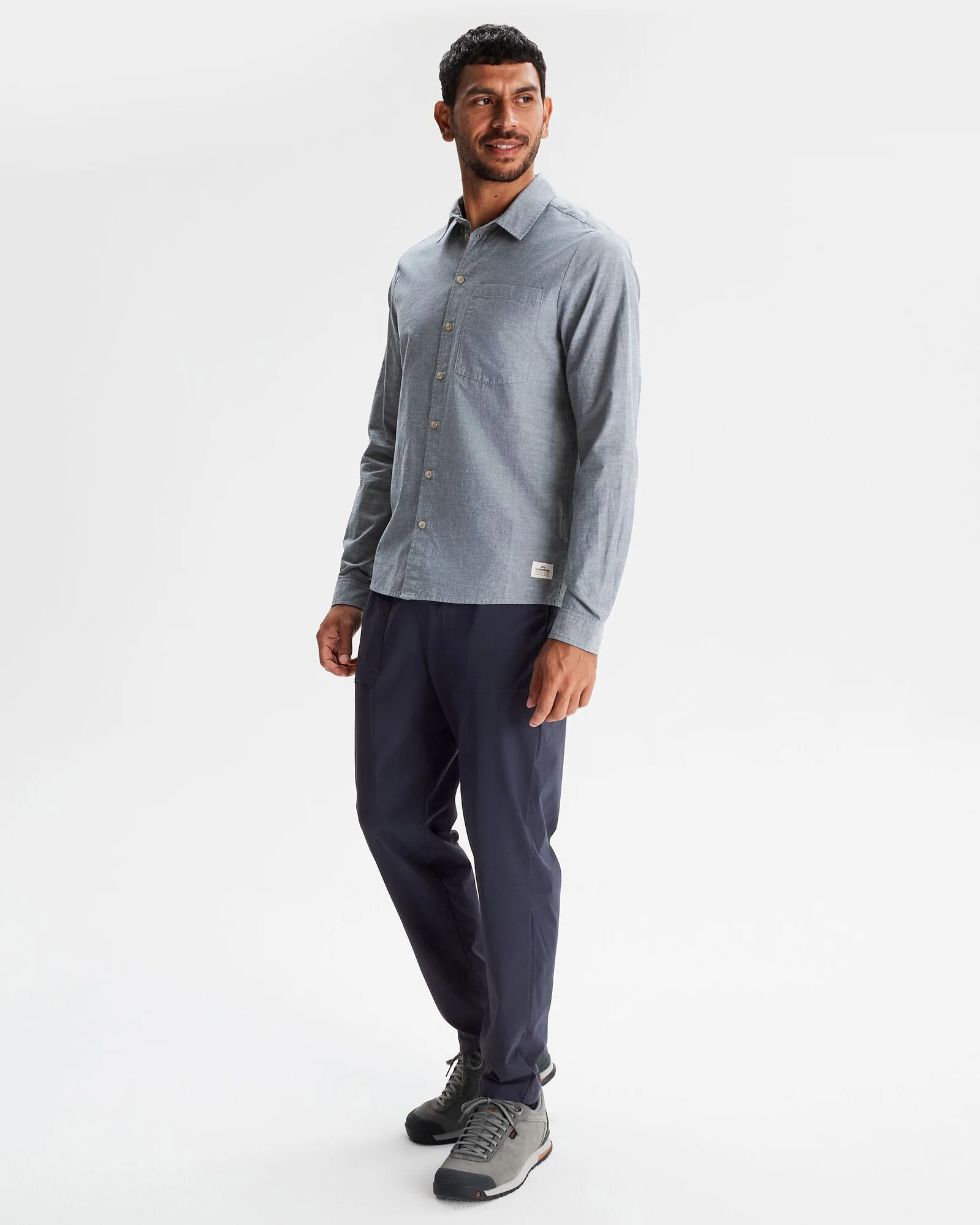 Men's Flaxton LT Long Sleeve Shirt - Chambray Blue - Image 2