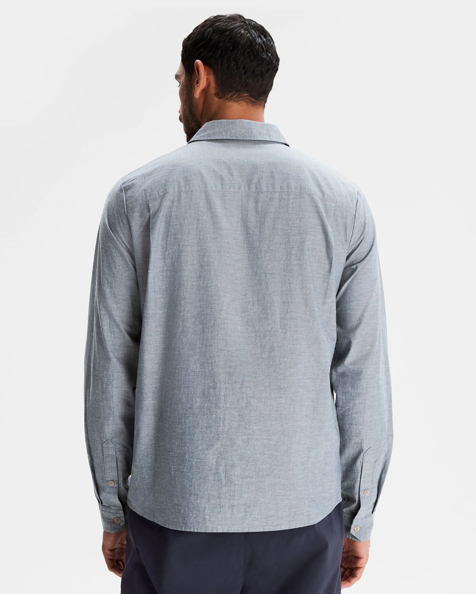 Men's Flaxton LT Long Sleeve Shirt - Chambray Blue - Image 4