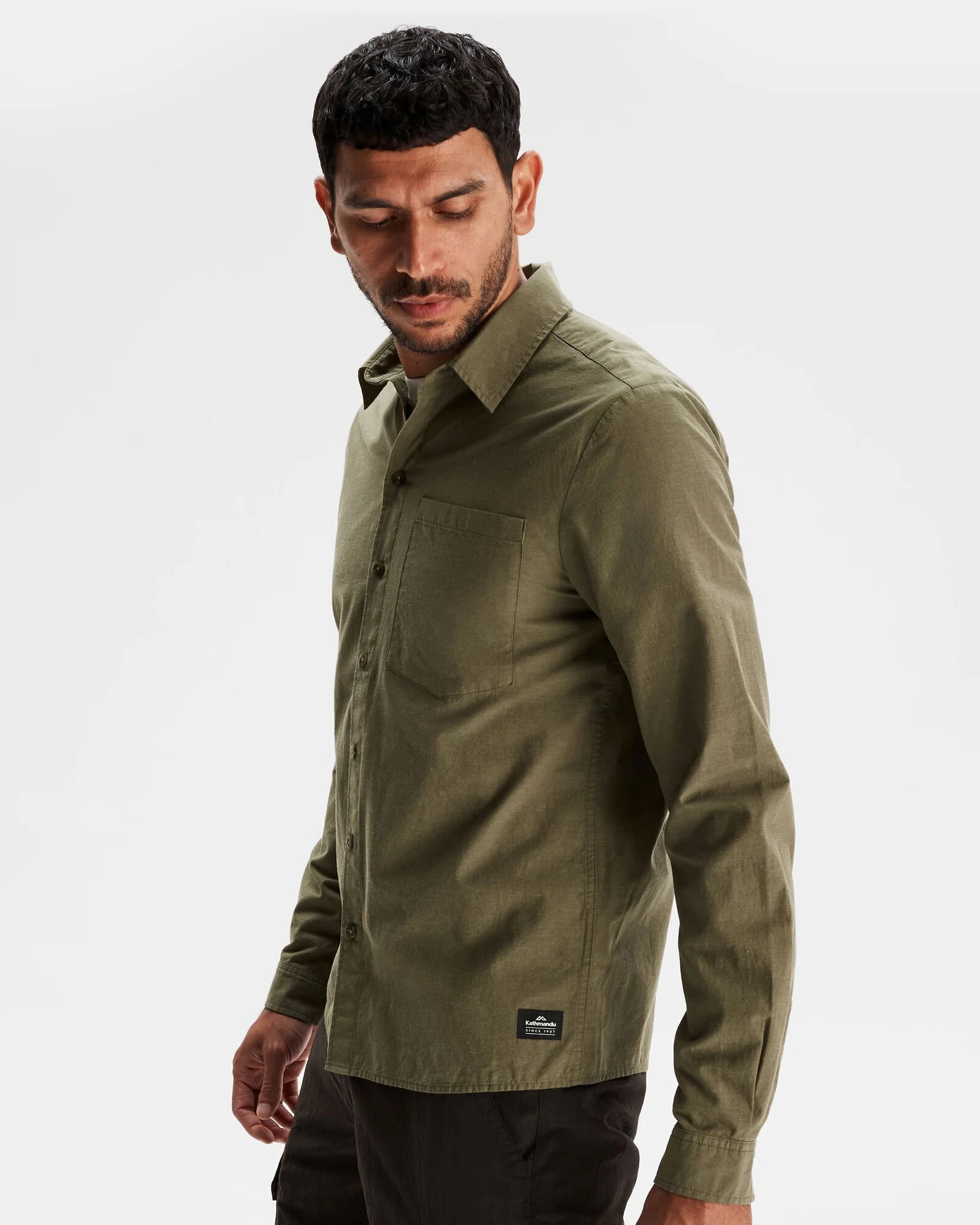 Men's Flaxton LT Long Sleeve Shirt - Moss - Image 3