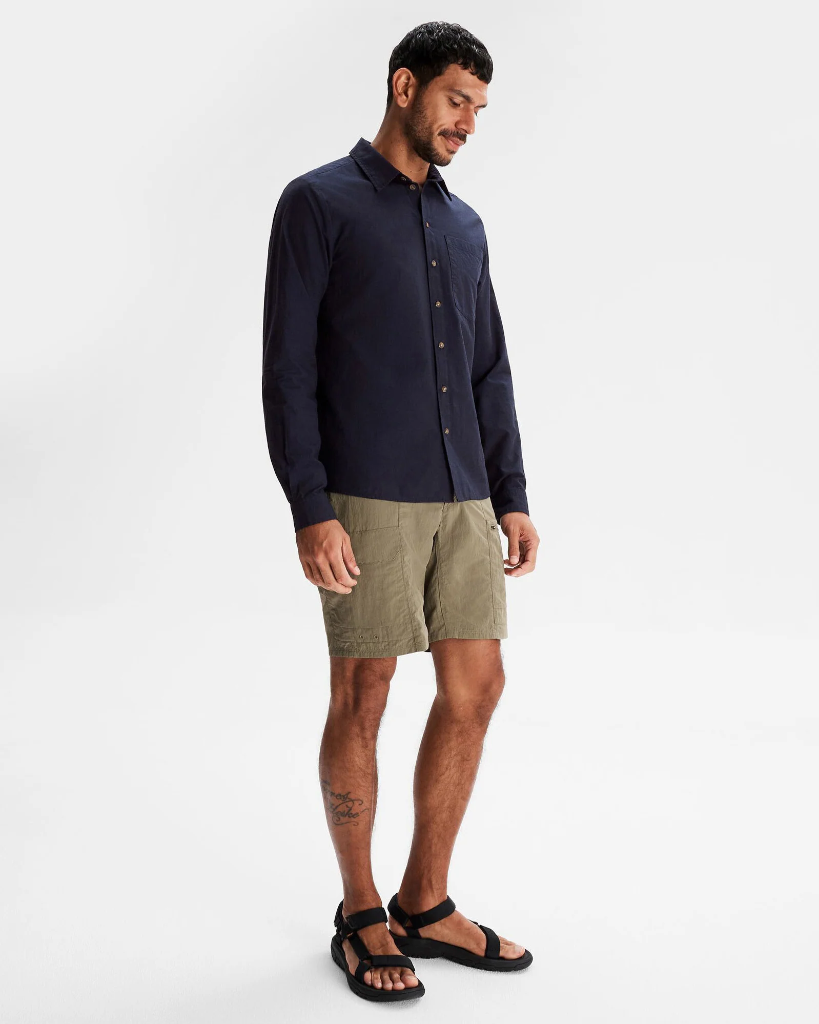 Men's Flaxton LT Long Sleeve Shirt - Pure Navy - Image 2