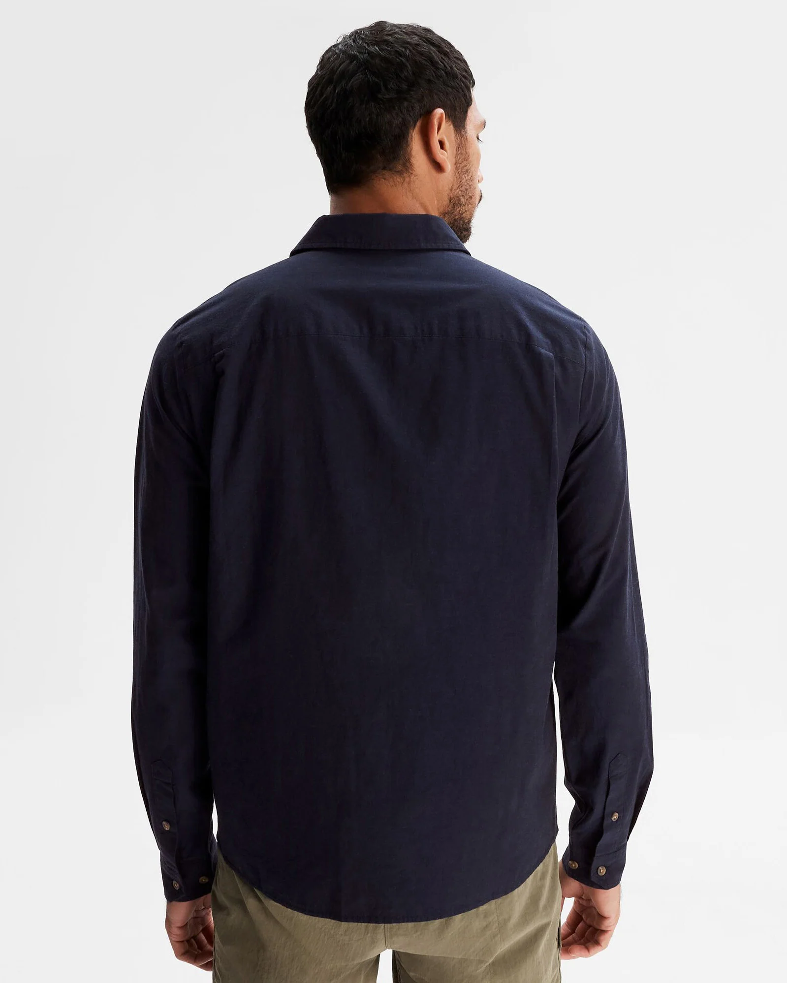 Men's Flaxton LT Long Sleeve Shirt - Pure Navy - Image 4