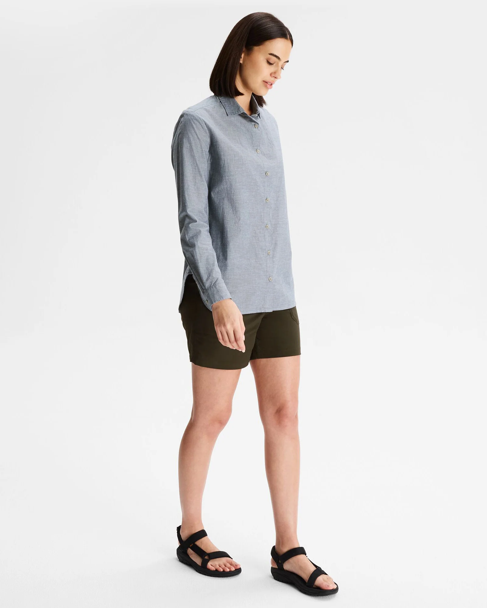 Women's Flaxton LT Long Sleeve Shirt - Chambray Blue - Image 2