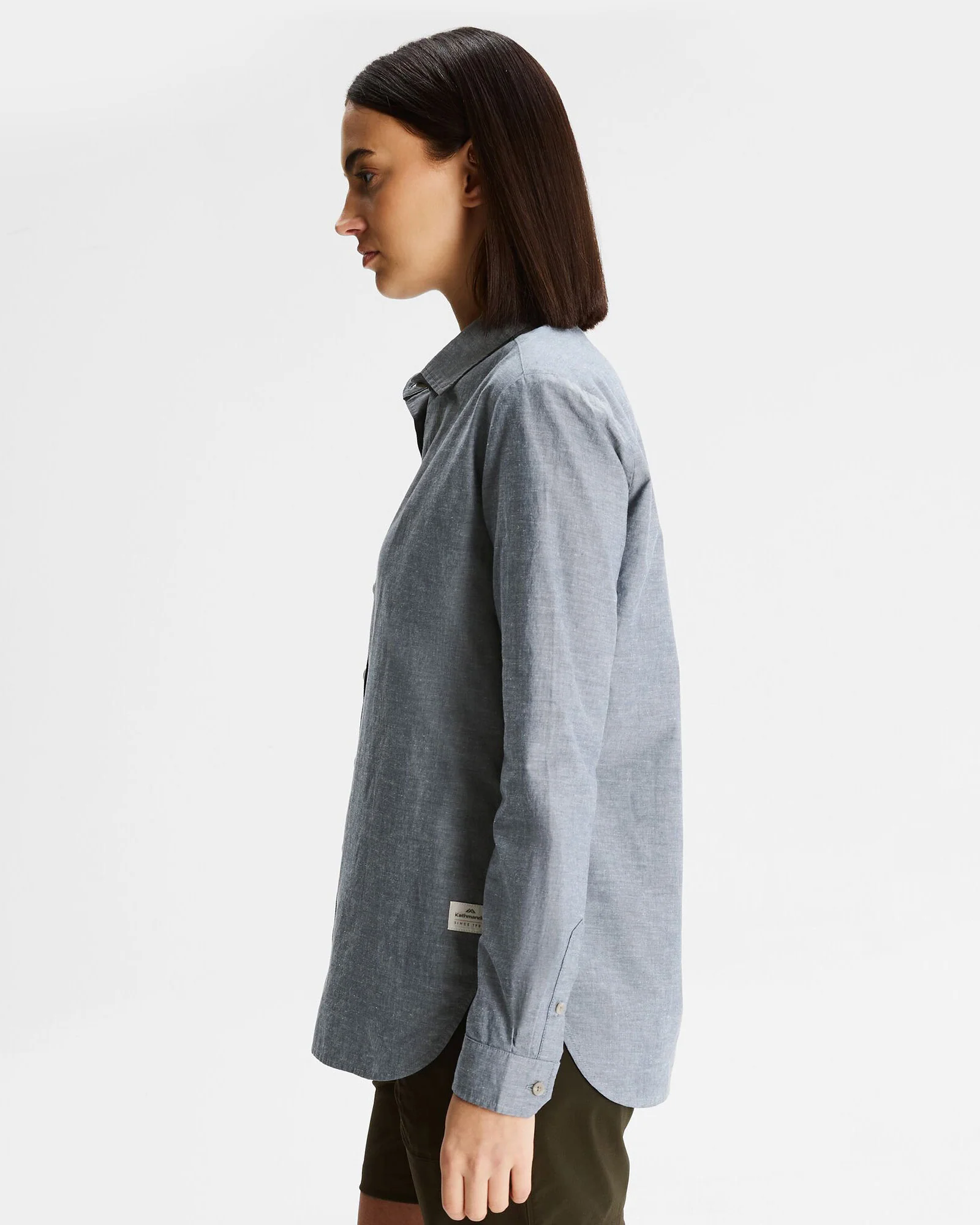 Women's Flaxton LT Long Sleeve Shirt - Chambray Blue - Image 3