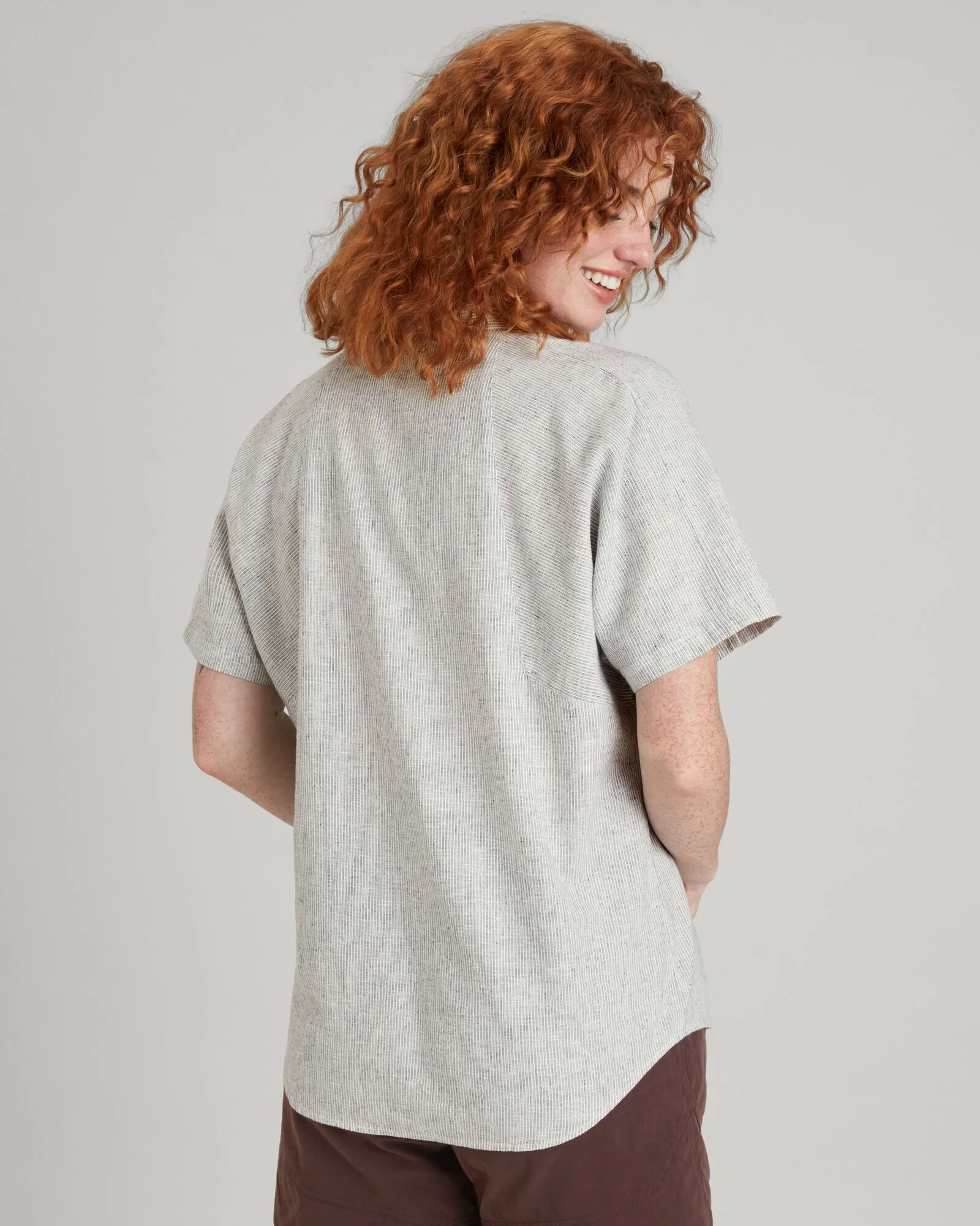 Flaxton Wmns S/S Shirt v3 - Night Mini Stripe - Image 4